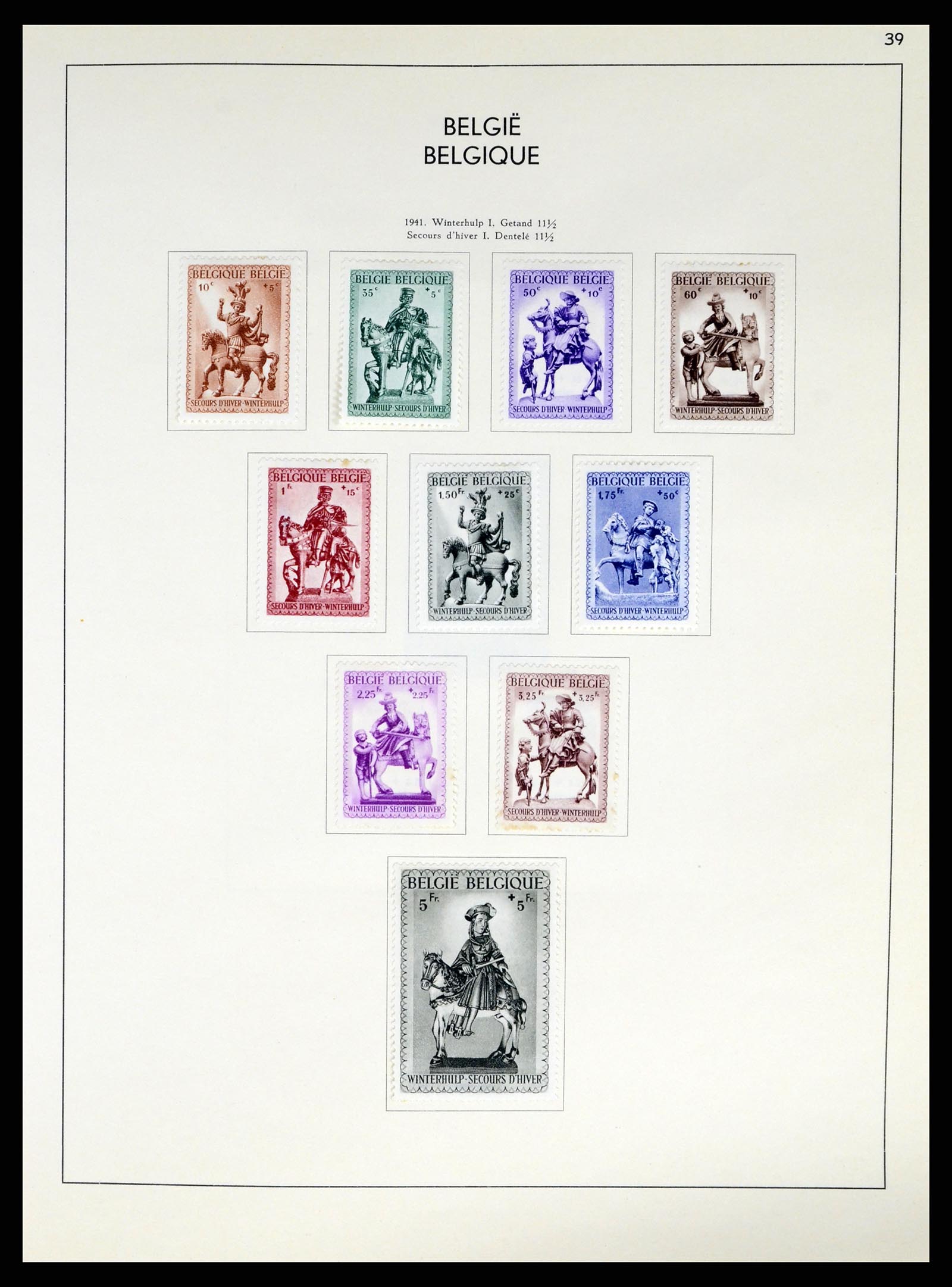 37959 054 - Postzegelverzameling 37959 België en Belgisch Congo 1849-1960.