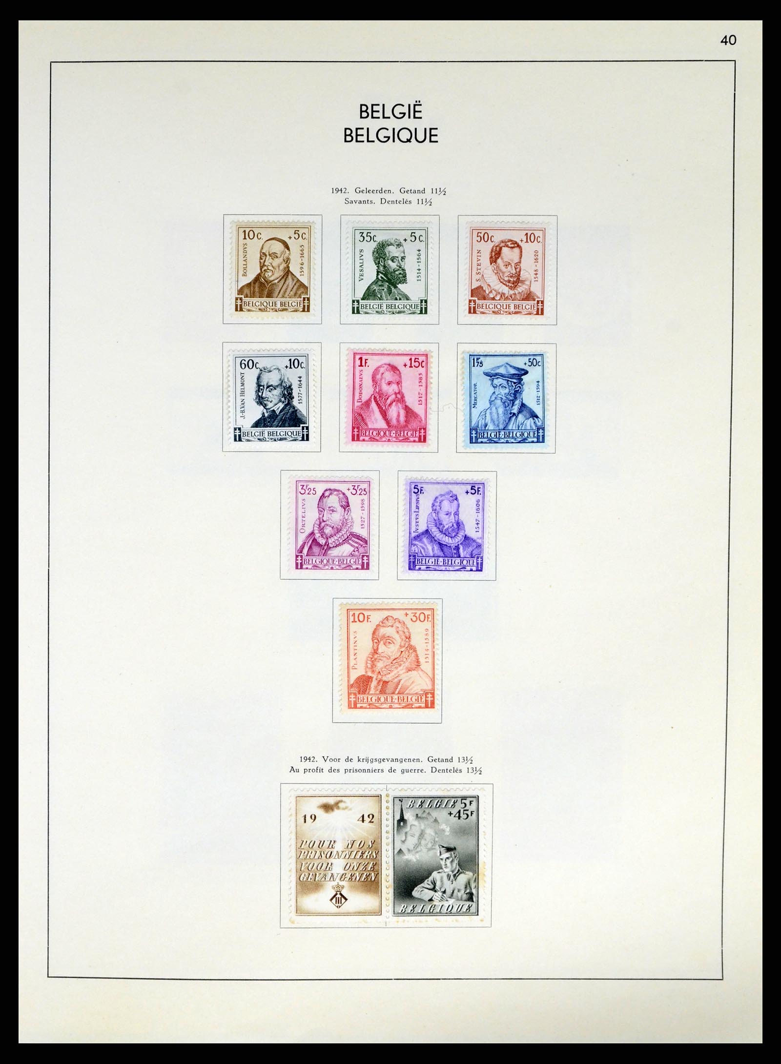 37959 057 - Postzegelverzameling 37959 België en Belgisch Congo 1849-1960.