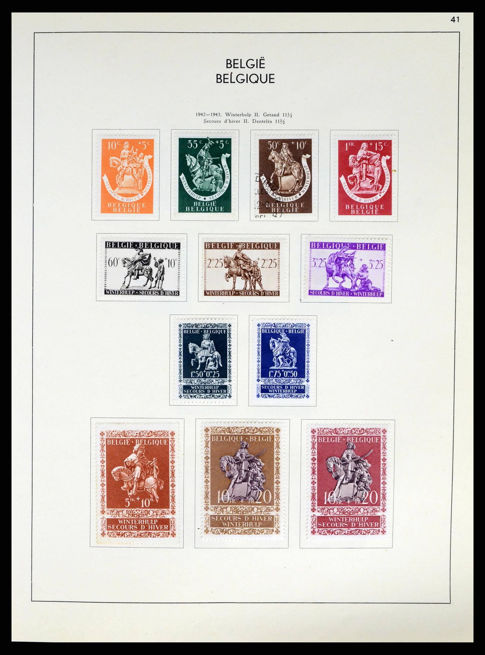 37959 058 - Postzegelverzameling 37959 België en Belgisch Congo 1849-1960.