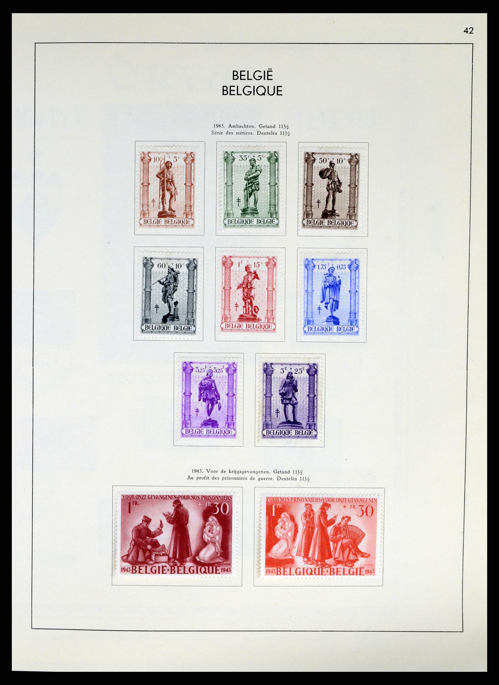 37959 059 - Postzegelverzameling 37959 België en Belgisch Congo 1849-1960.