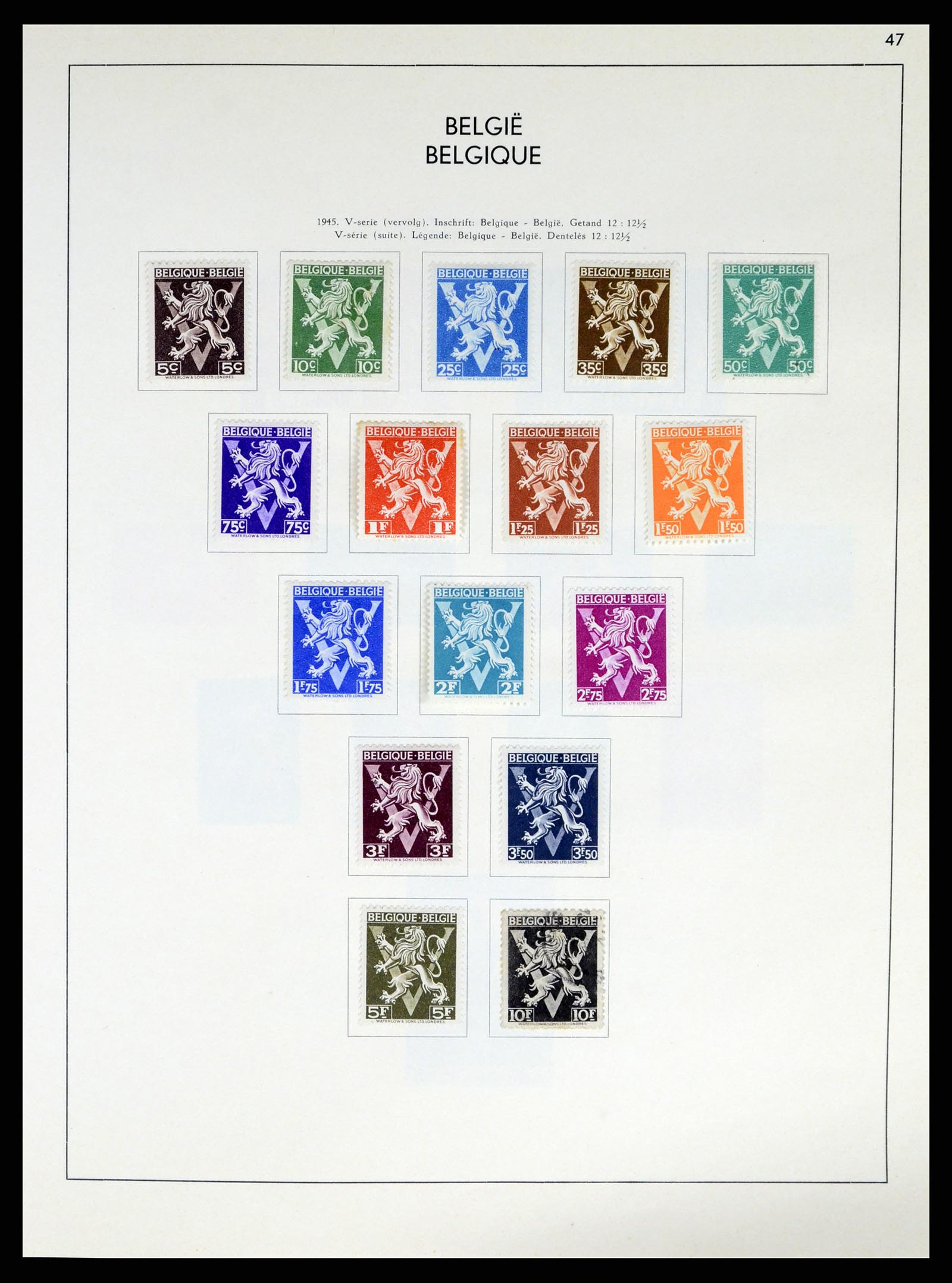 37959 065 - Stamp Collection 37959 Belgium and Belgian Congo 1849-1960.