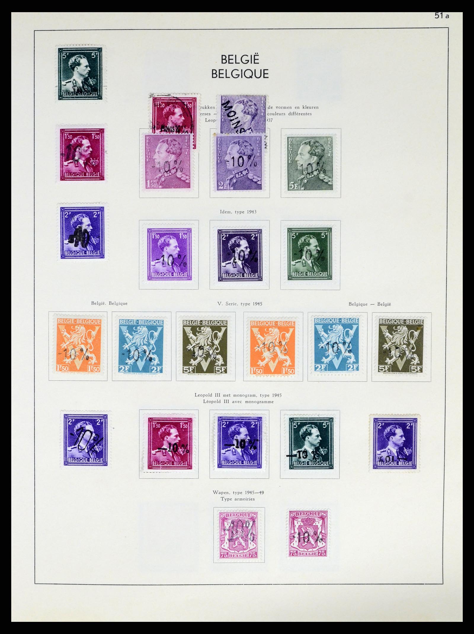 37959 070 - Stamp Collection 37959 Belgium and Belgian Congo 1849-1960.