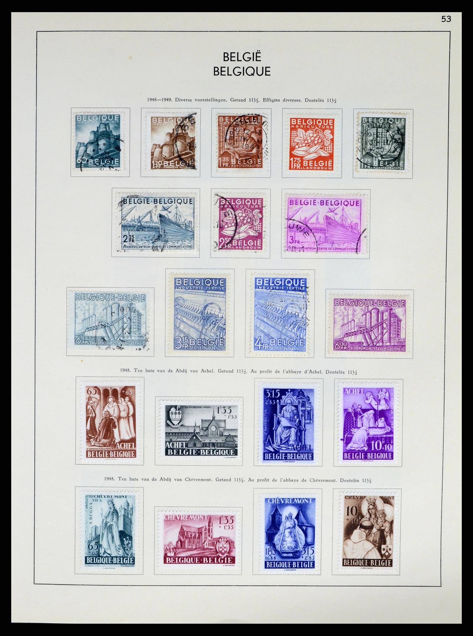 37959 073 - Stamp Collection 37959 Belgium and Belgian Congo 1849-1960.