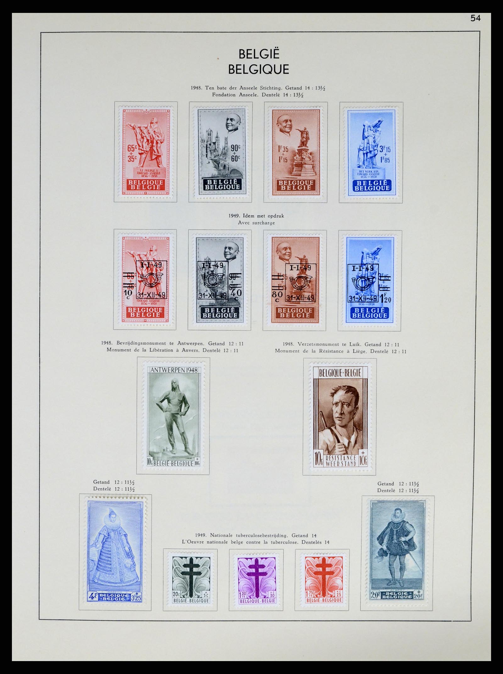 37959 074 - Stamp Collection 37959 Belgium and Belgian Congo 1849-1960.