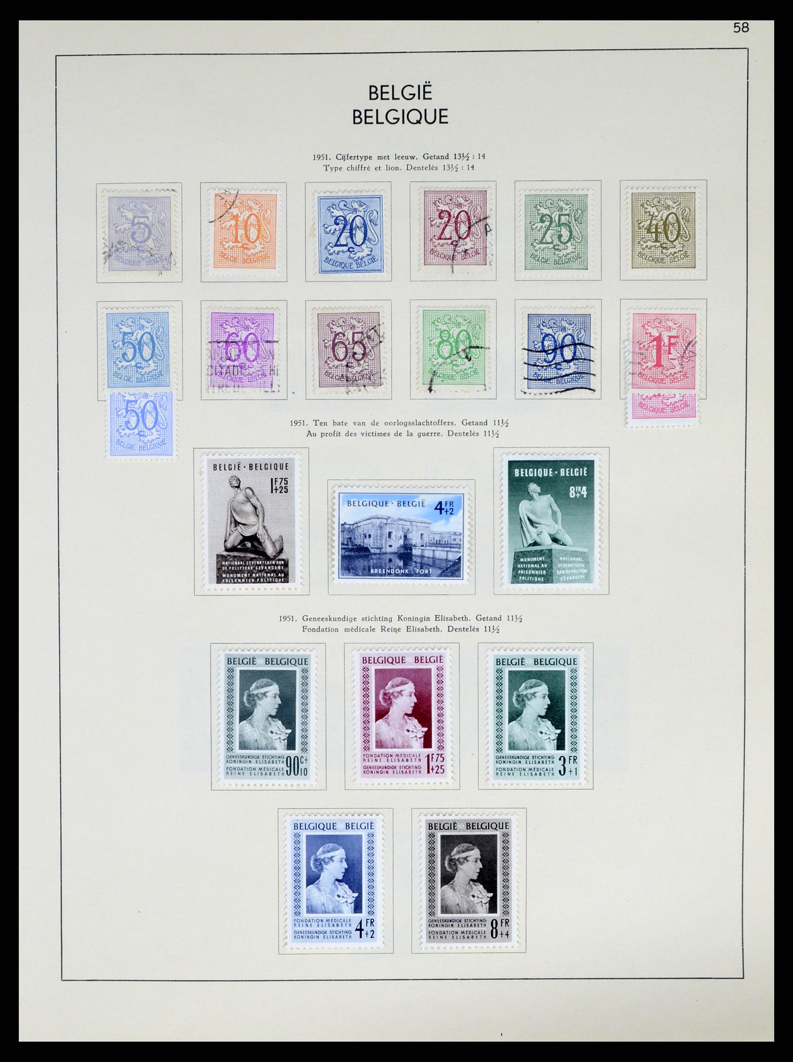 37959 080 - Stamp Collection 37959 Belgium and Belgian Congo 1849-1960.