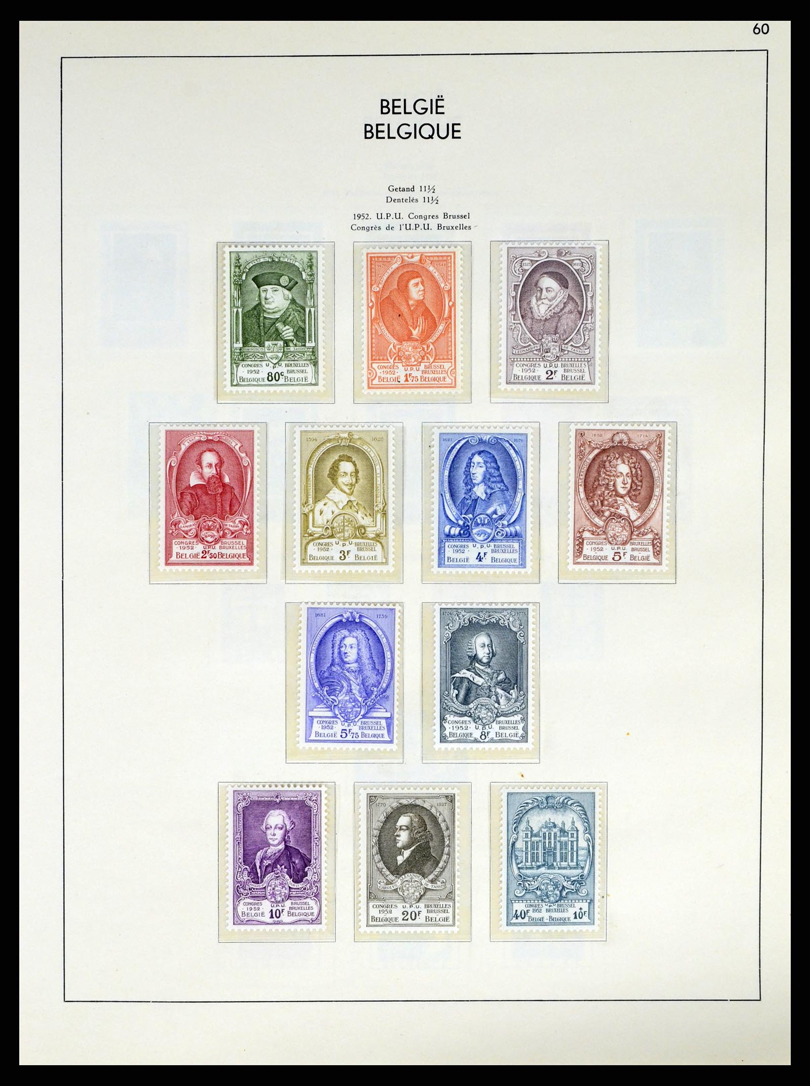 37959 083 - Stamp Collection 37959 Belgium and Belgian Congo 1849-1960.