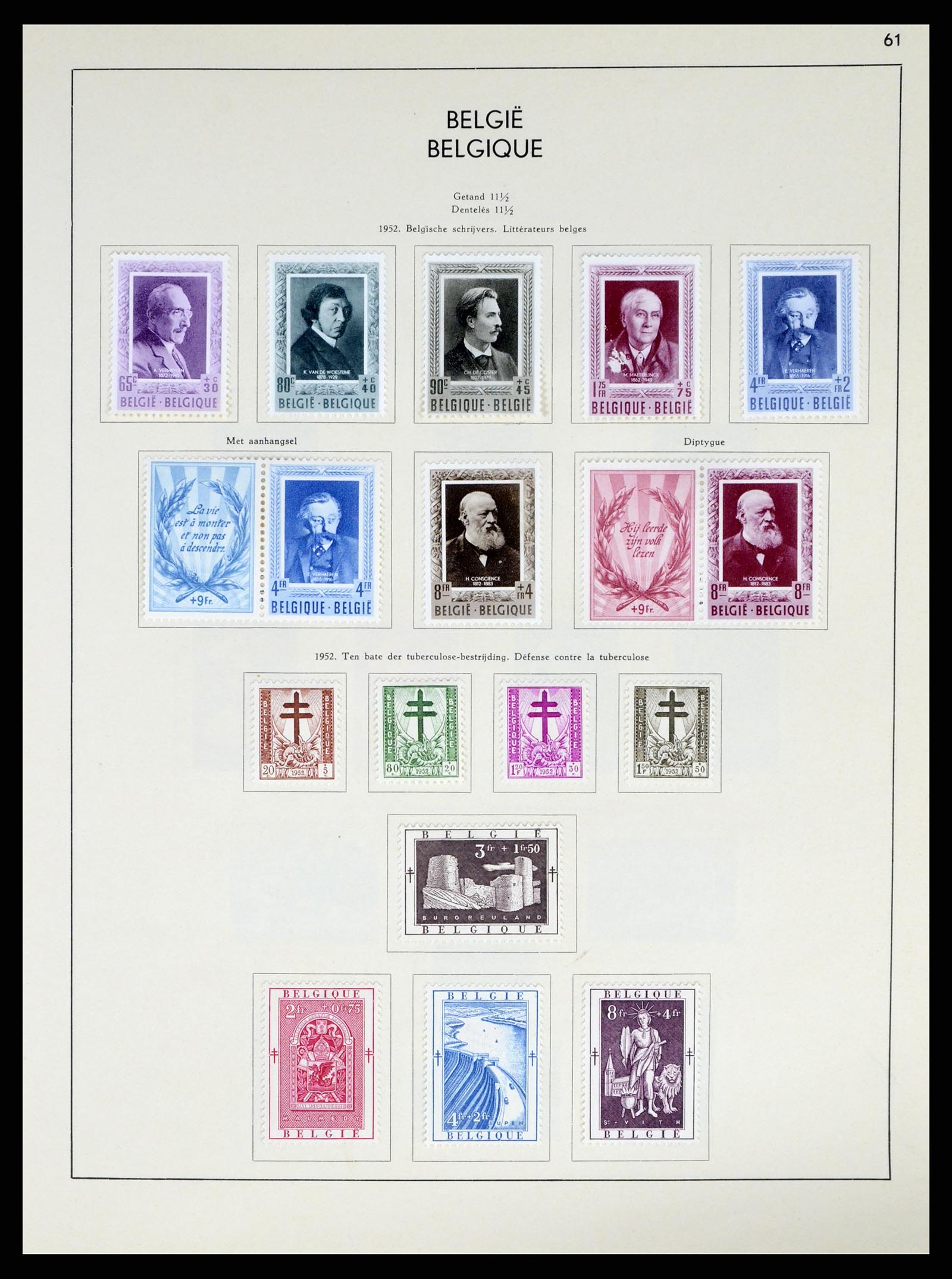 37959 084 - Stamp Collection 37959 Belgium and Belgian Congo 1849-1960.