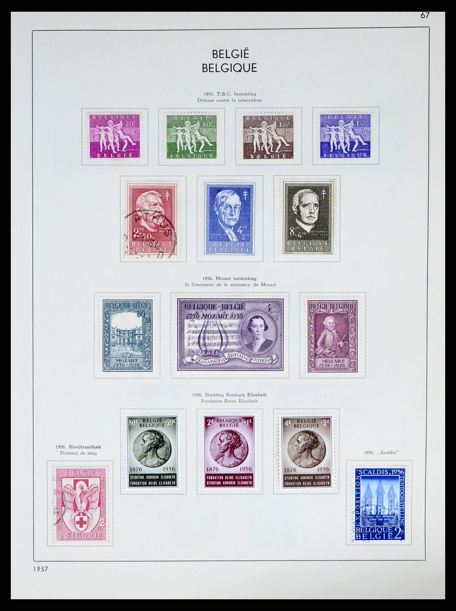 37959 090 - Stamp Collection 37959 Belgium and Belgian Congo 1849-1960.