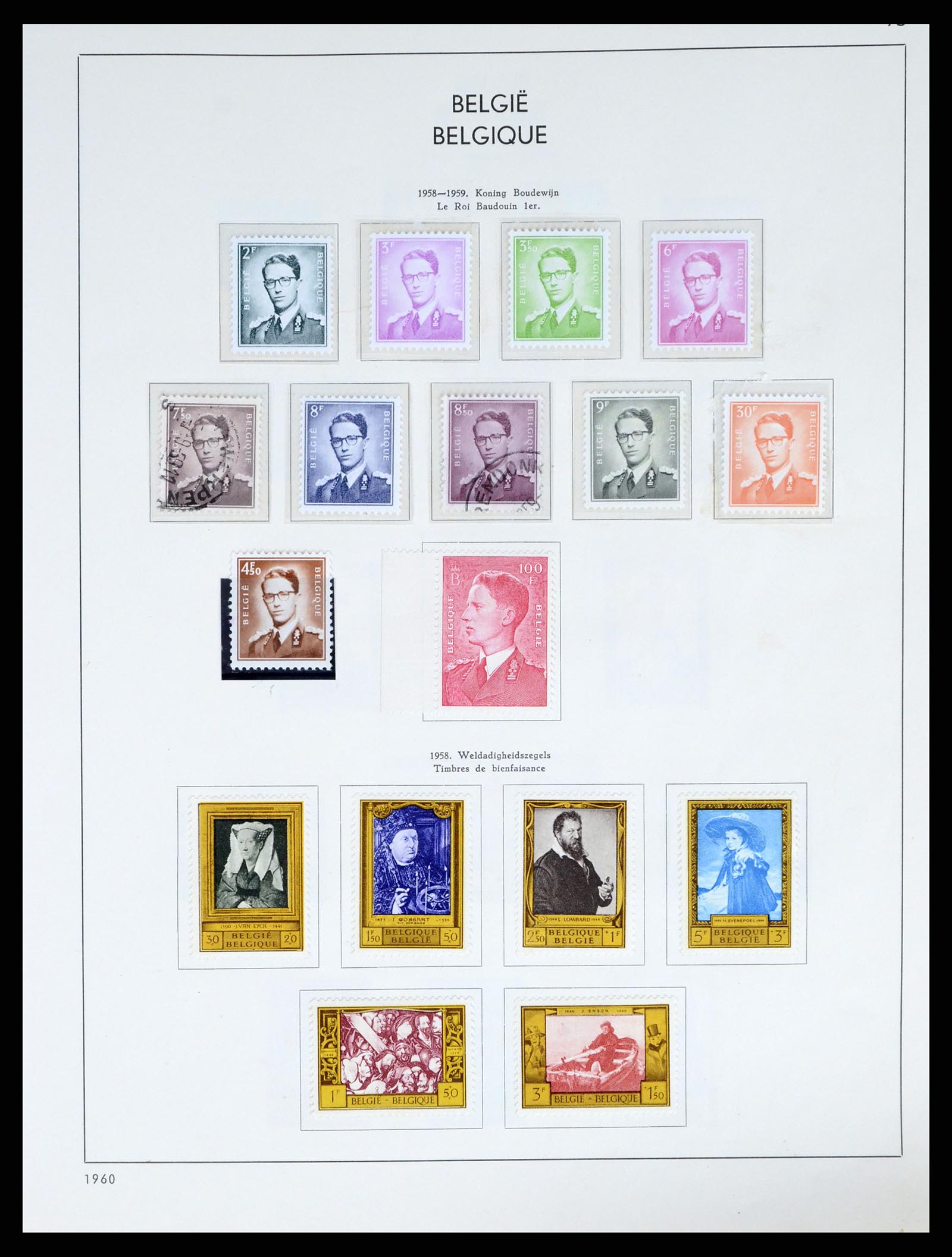37959 097 - Stamp Collection 37959 Belgium and Belgian Congo 1849-1960.