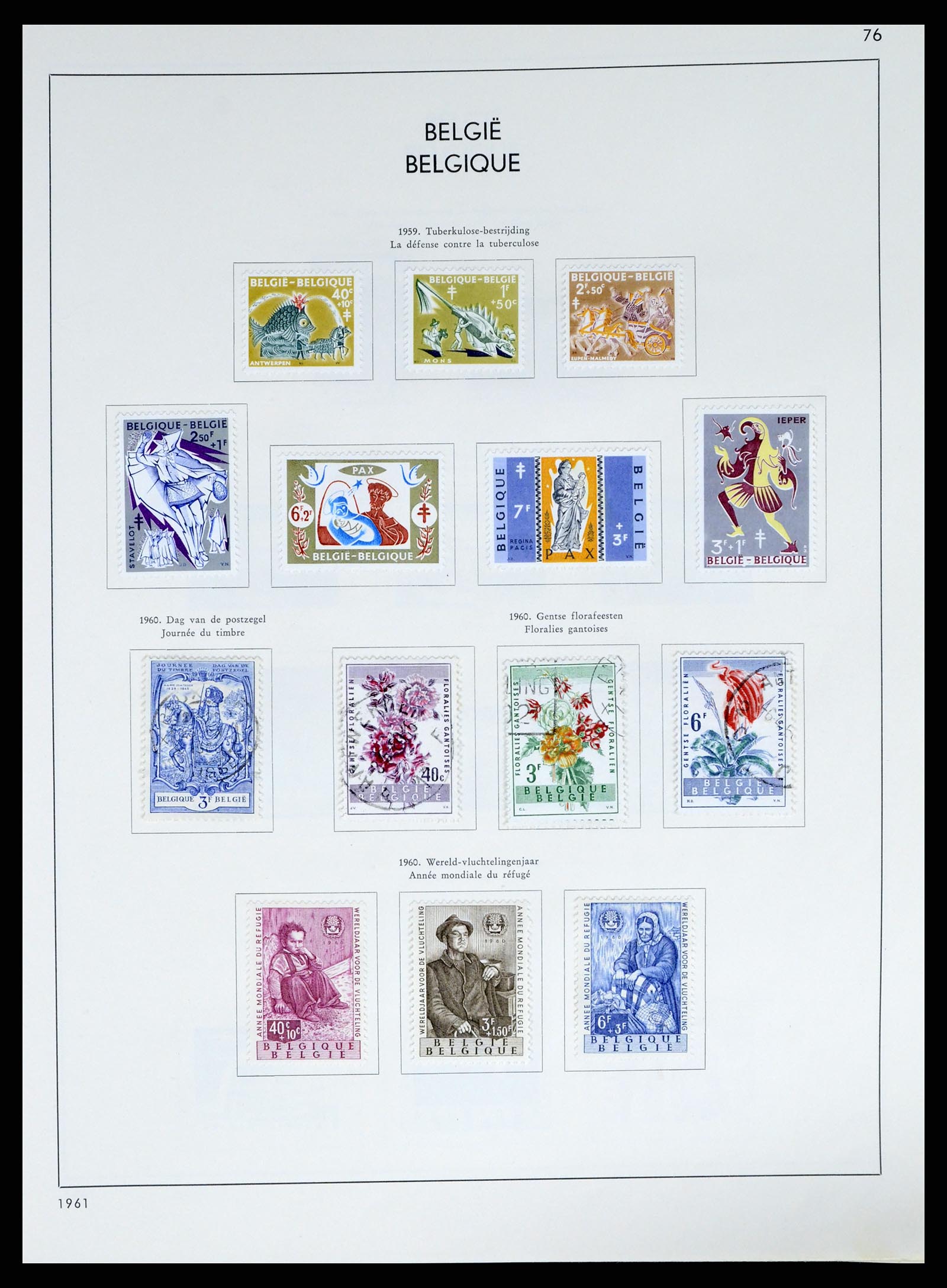 37959 100 - Stamp Collection 37959 Belgium and Belgian Congo 1849-1960.