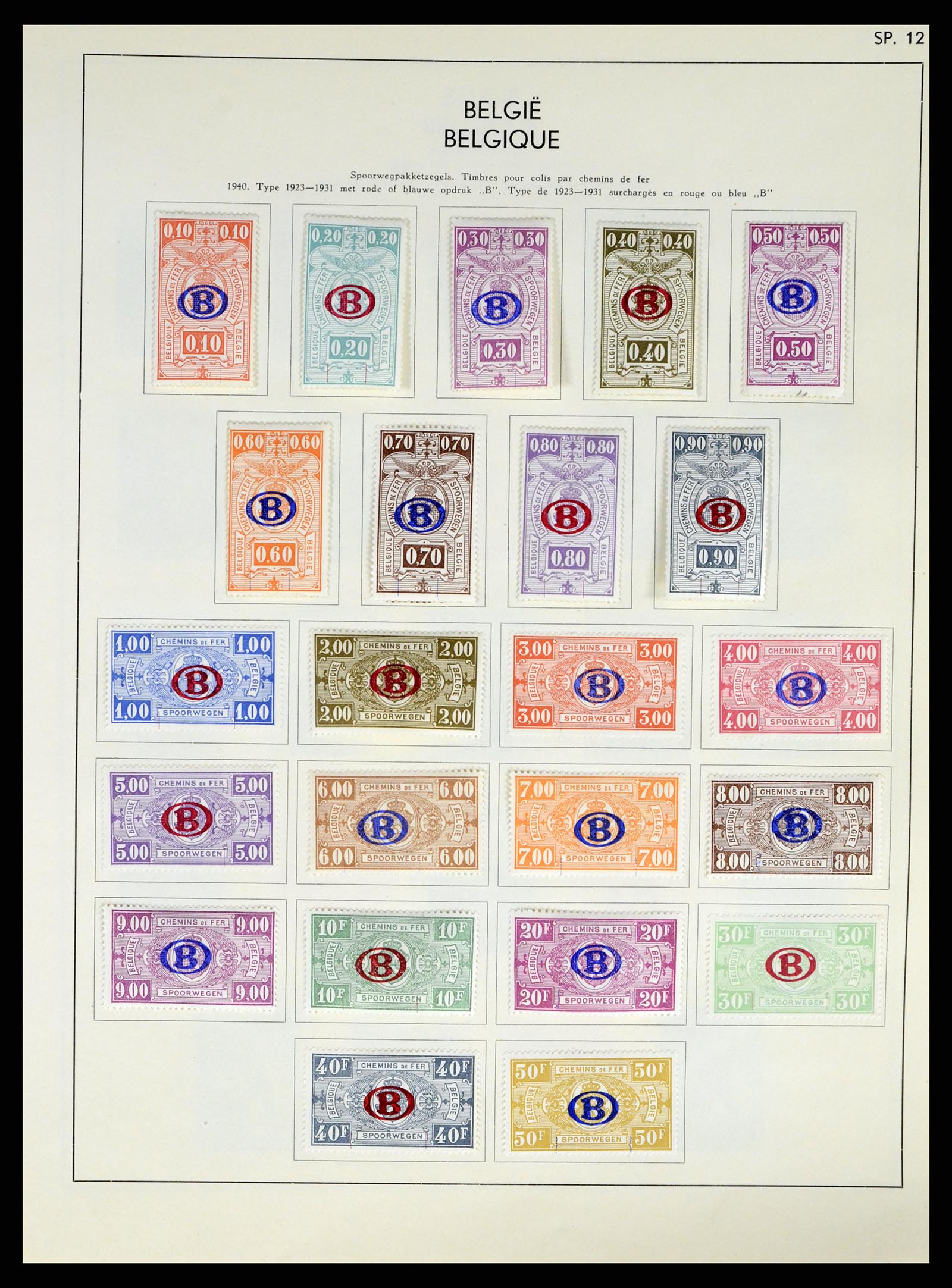 37959 146 - Stamp Collection 37959 Belgium and Belgian Congo 1849-1960.