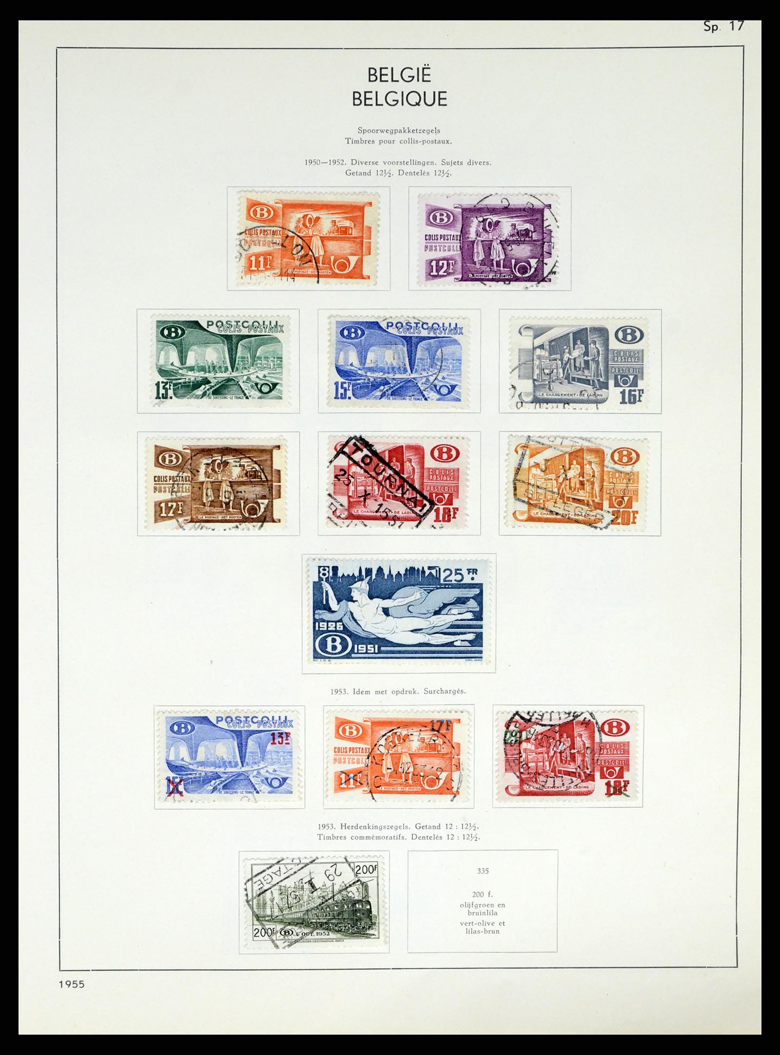 37959 150 - Stamp Collection 37959 Belgium and Belgian Congo 1849-1960.