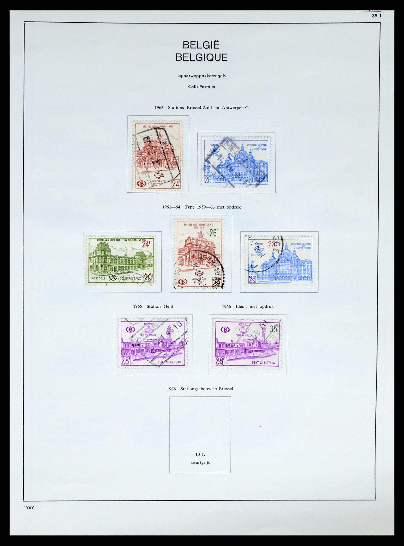 37959 154 - Stamp Collection 37959 Belgium and Belgian Congo 1849-1960.