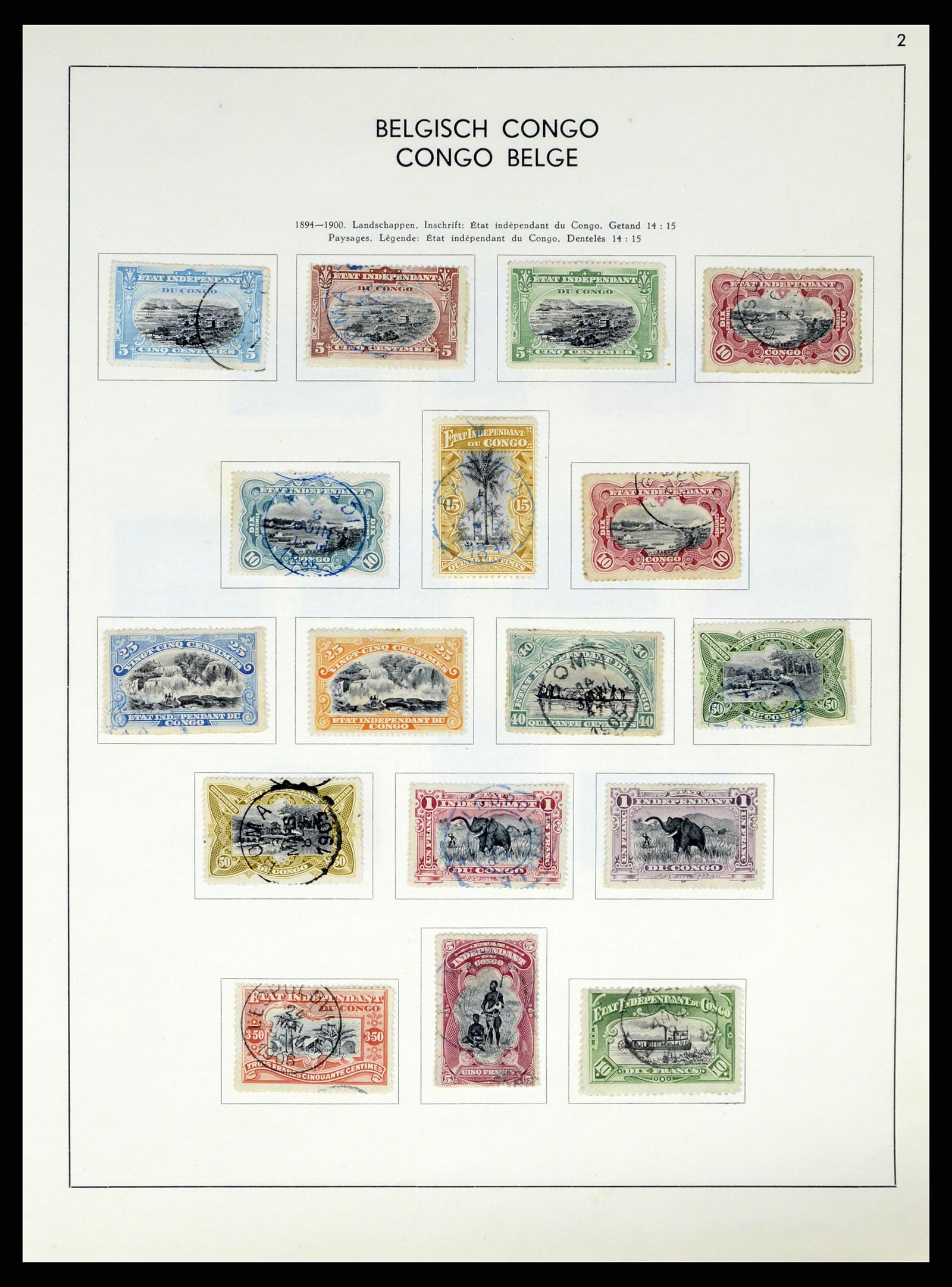 37959 157 - Stamp Collection 37959 Belgium and Belgian Congo 1849-1960.