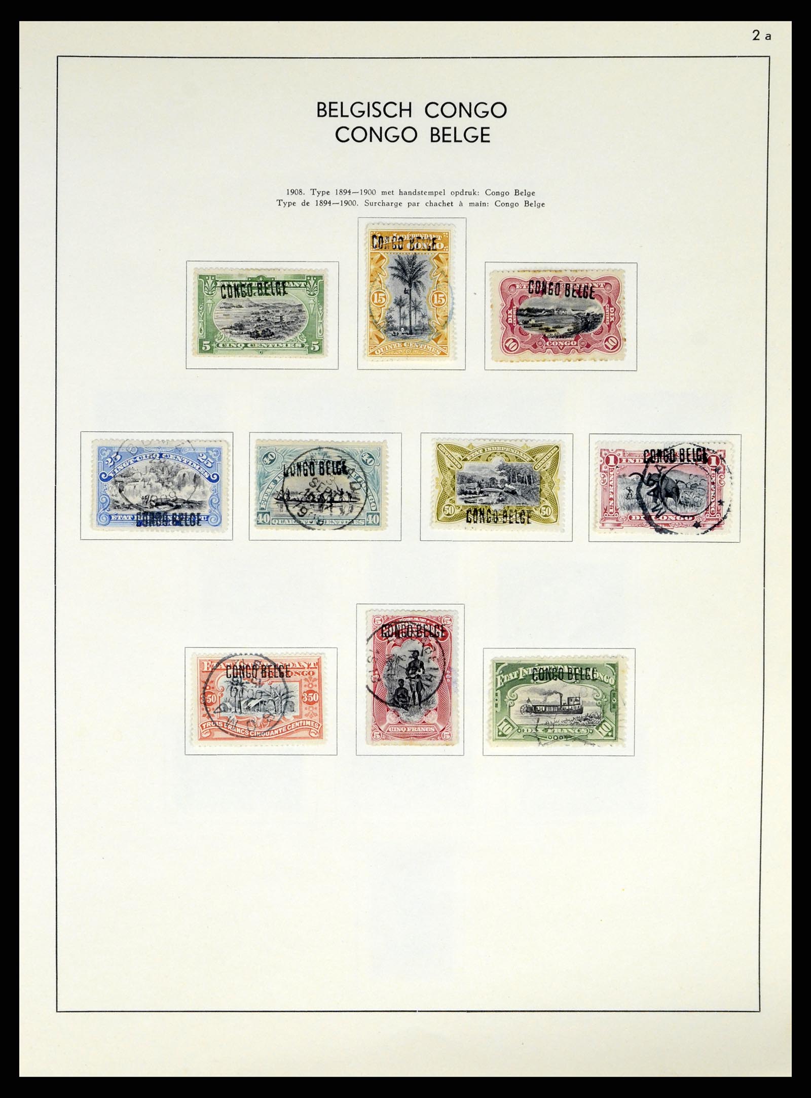 37959 158 - Stamp Collection 37959 Belgium and Belgian Congo 1849-1960.