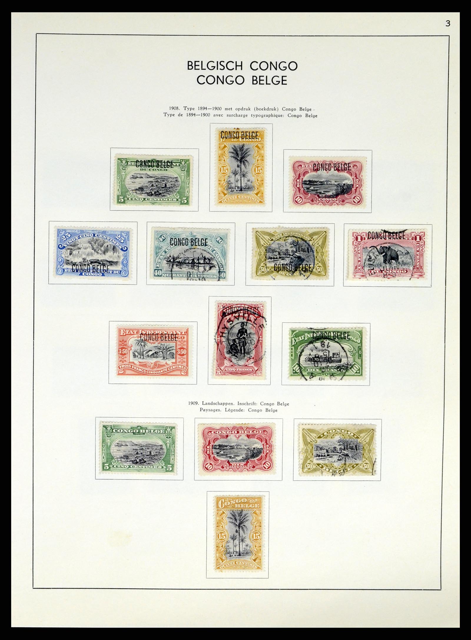 37959 159 - Stamp Collection 37959 Belgium and Belgian Congo 1849-1960.