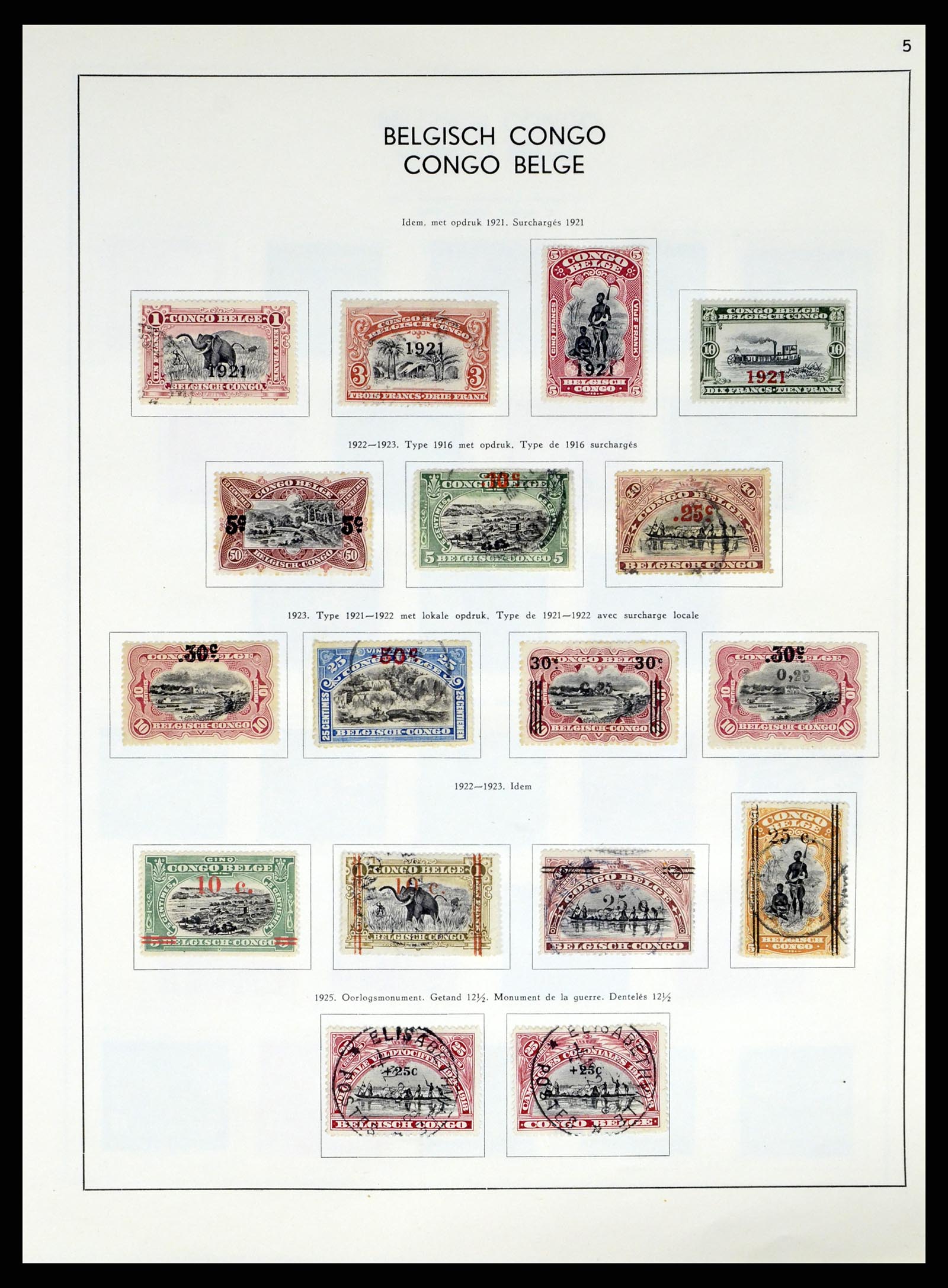 37959 162 - Stamp Collection 37959 Belgium and Belgian Congo 1849-1960.