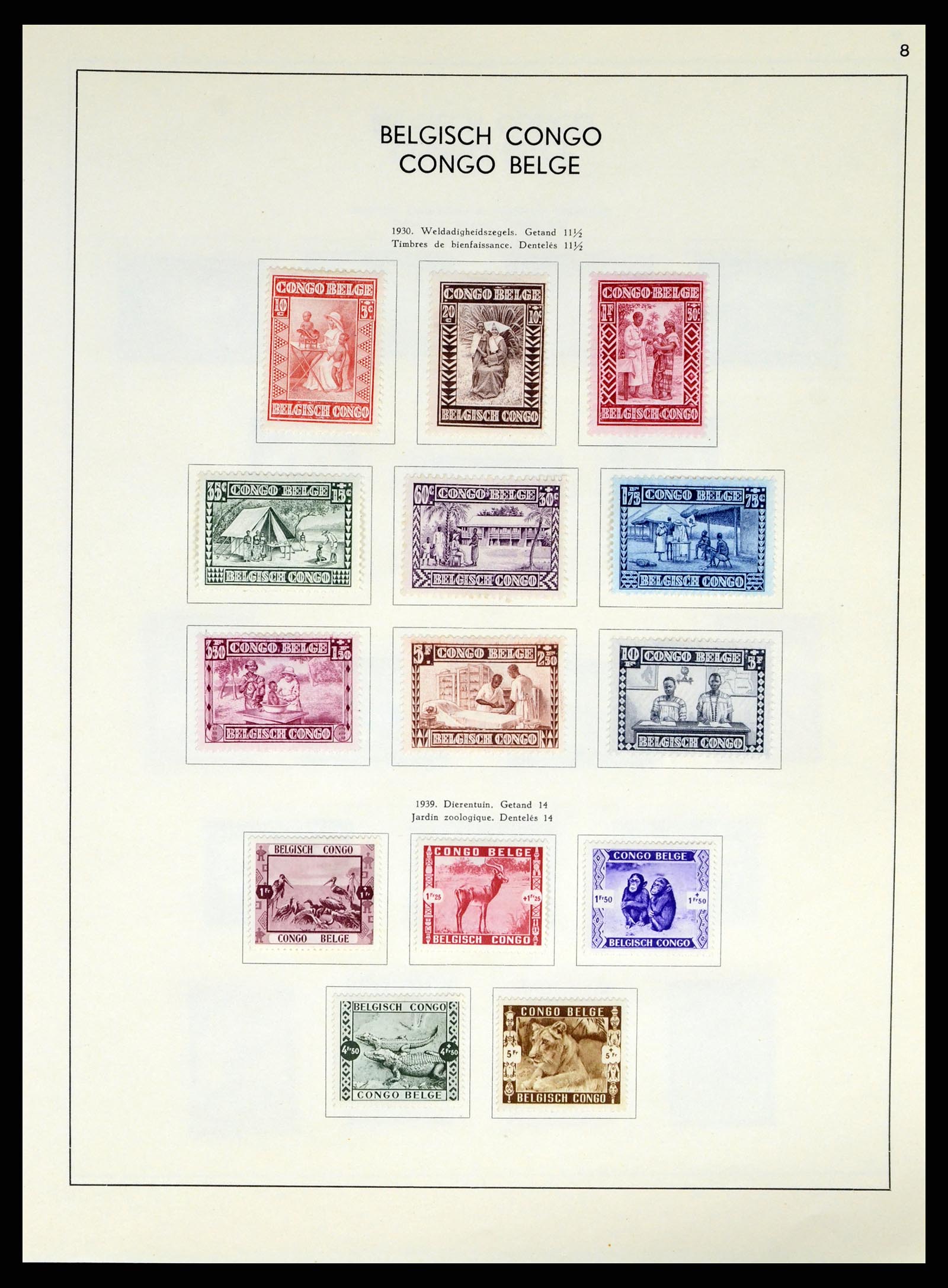 37959 165 - Stamp Collection 37959 Belgium and Belgian Congo 1849-1960.