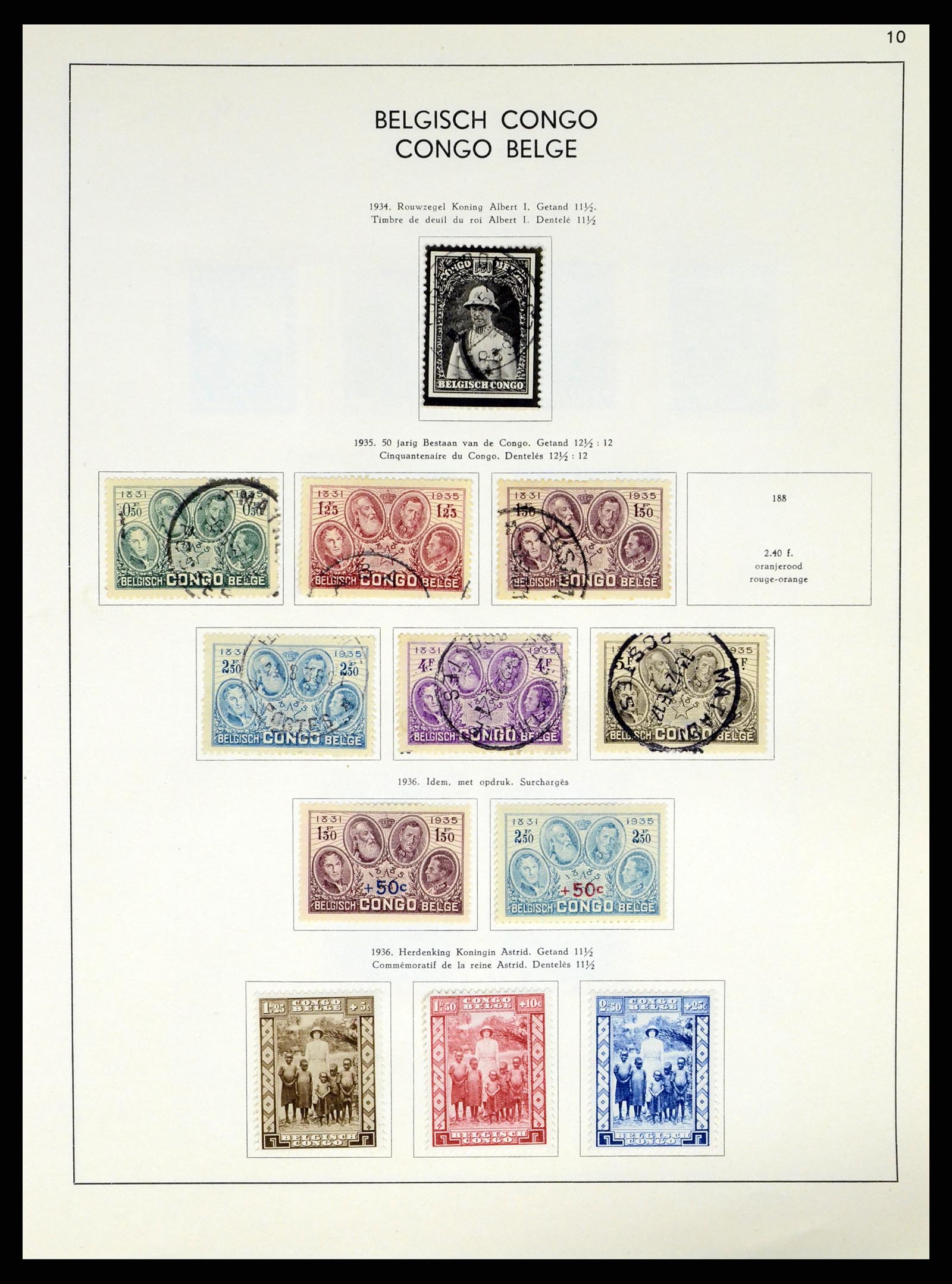 37959 167 - Stamp Collection 37959 Belgium and Belgian Congo 1849-1960.