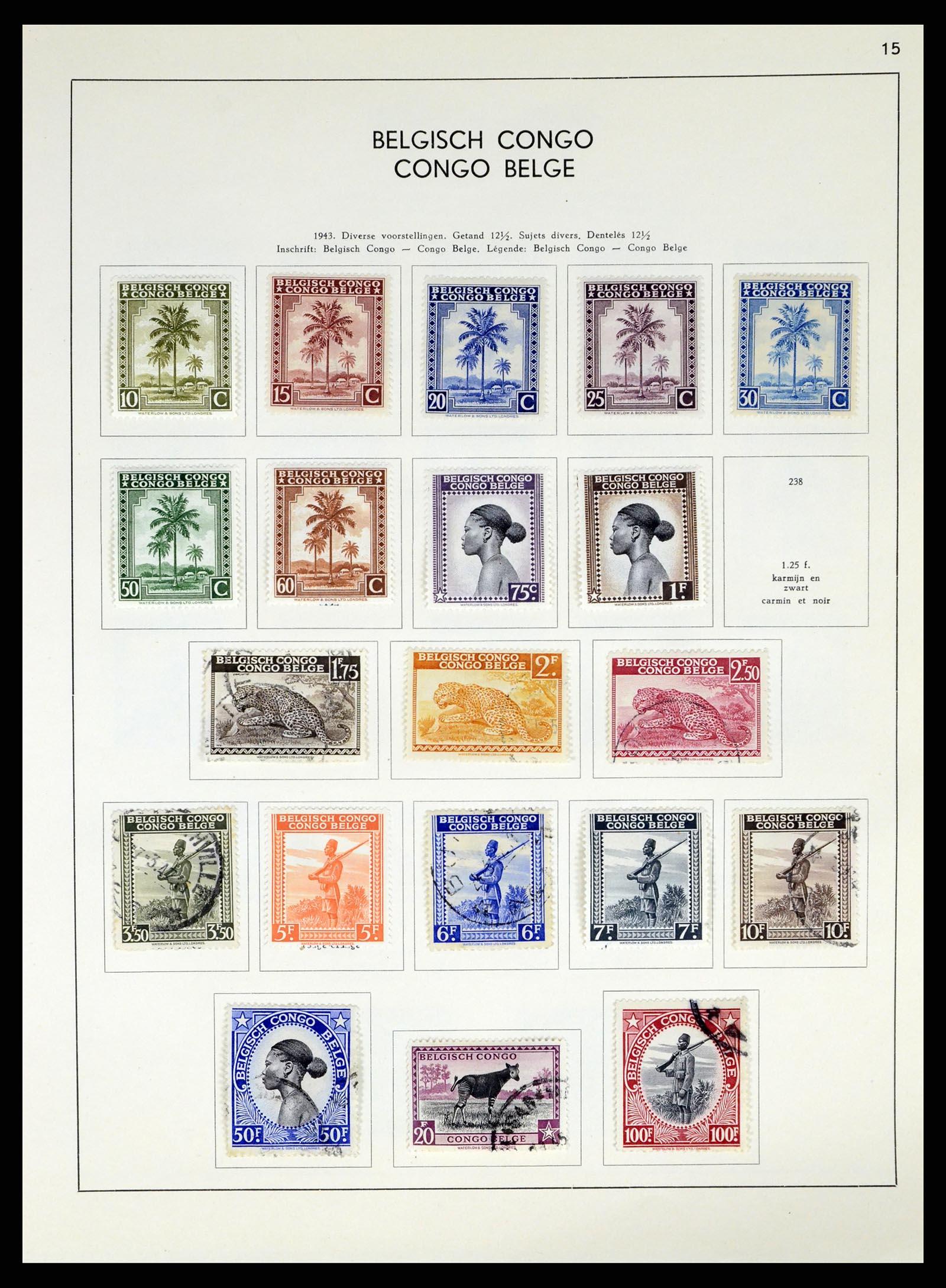 37959 170 - Stamp Collection 37959 Belgium and Belgian Congo 1849-1960.
