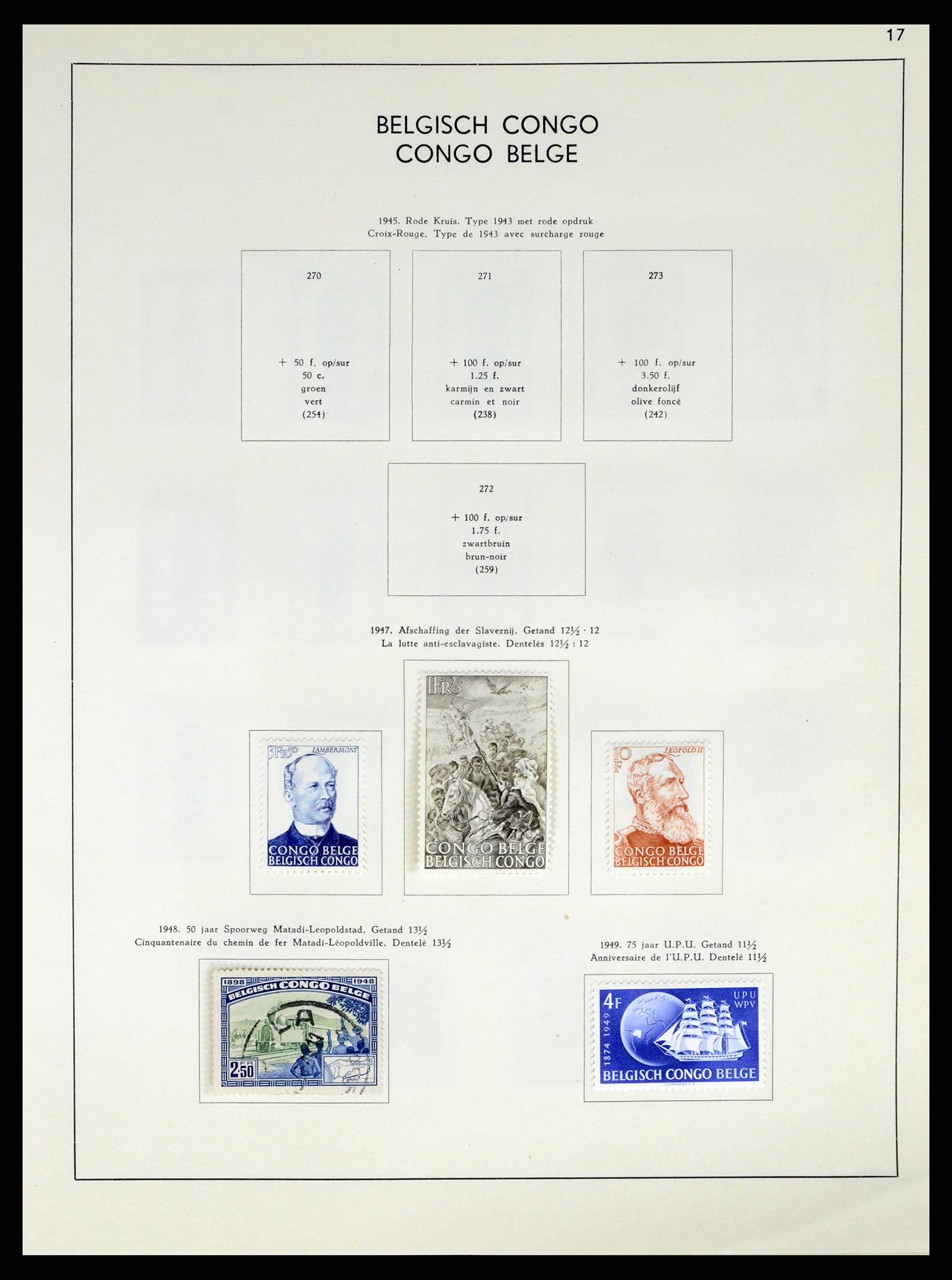 37959 172 - Stamp Collection 37959 Belgium and Belgian Congo 1849-1960.