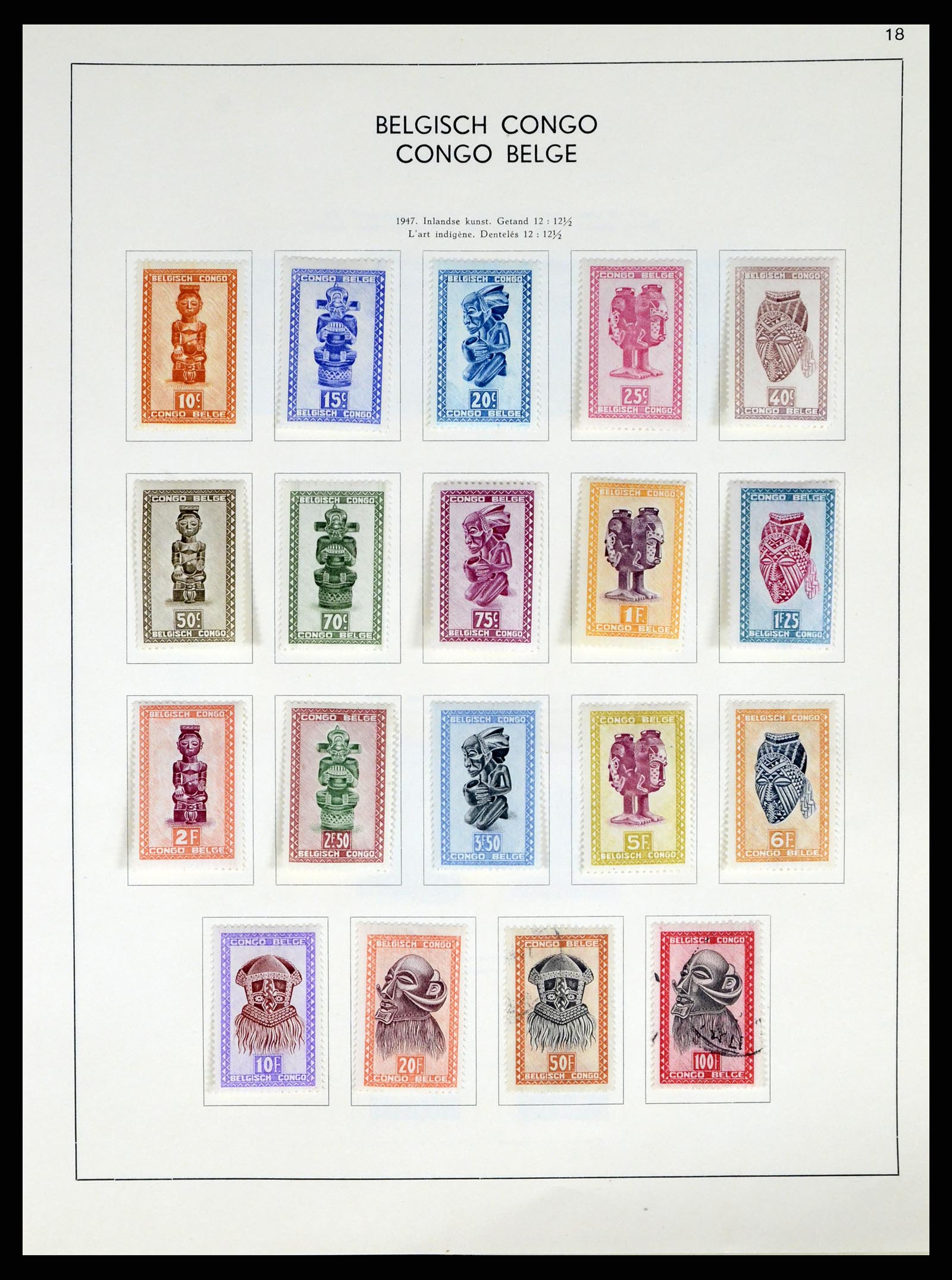 37959 173 - Stamp Collection 37959 Belgium and Belgian Congo 1849-1960.