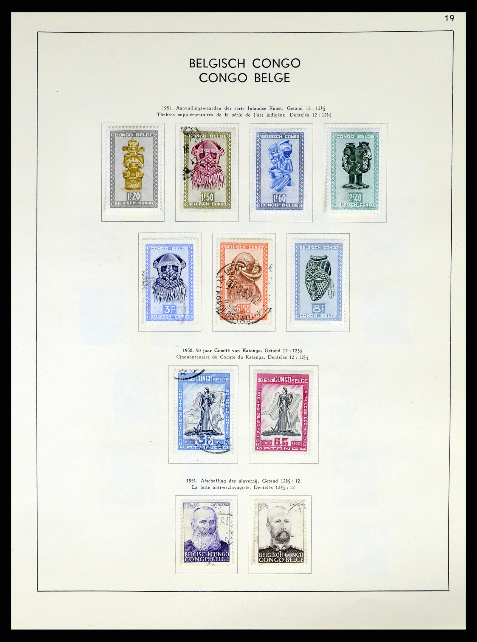 37959 174 - Stamp Collection 37959 Belgium and Belgian Congo 1849-1960.