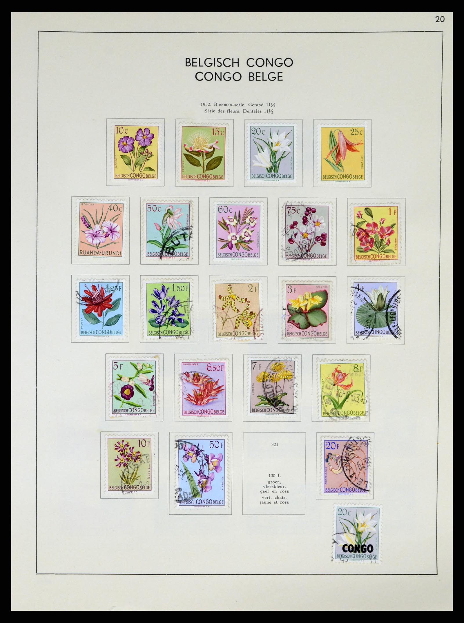 37959 175 - Stamp Collection 37959 Belgium and Belgian Congo 1849-1960.