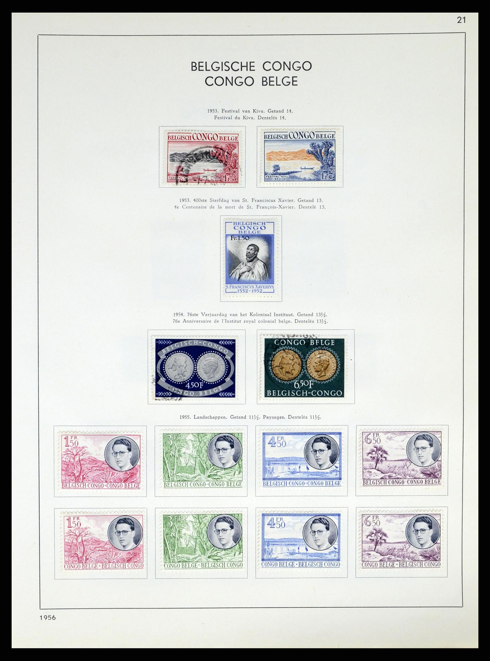 37959 176 - Stamp Collection 37959 Belgium and Belgian Congo 1849-1960.