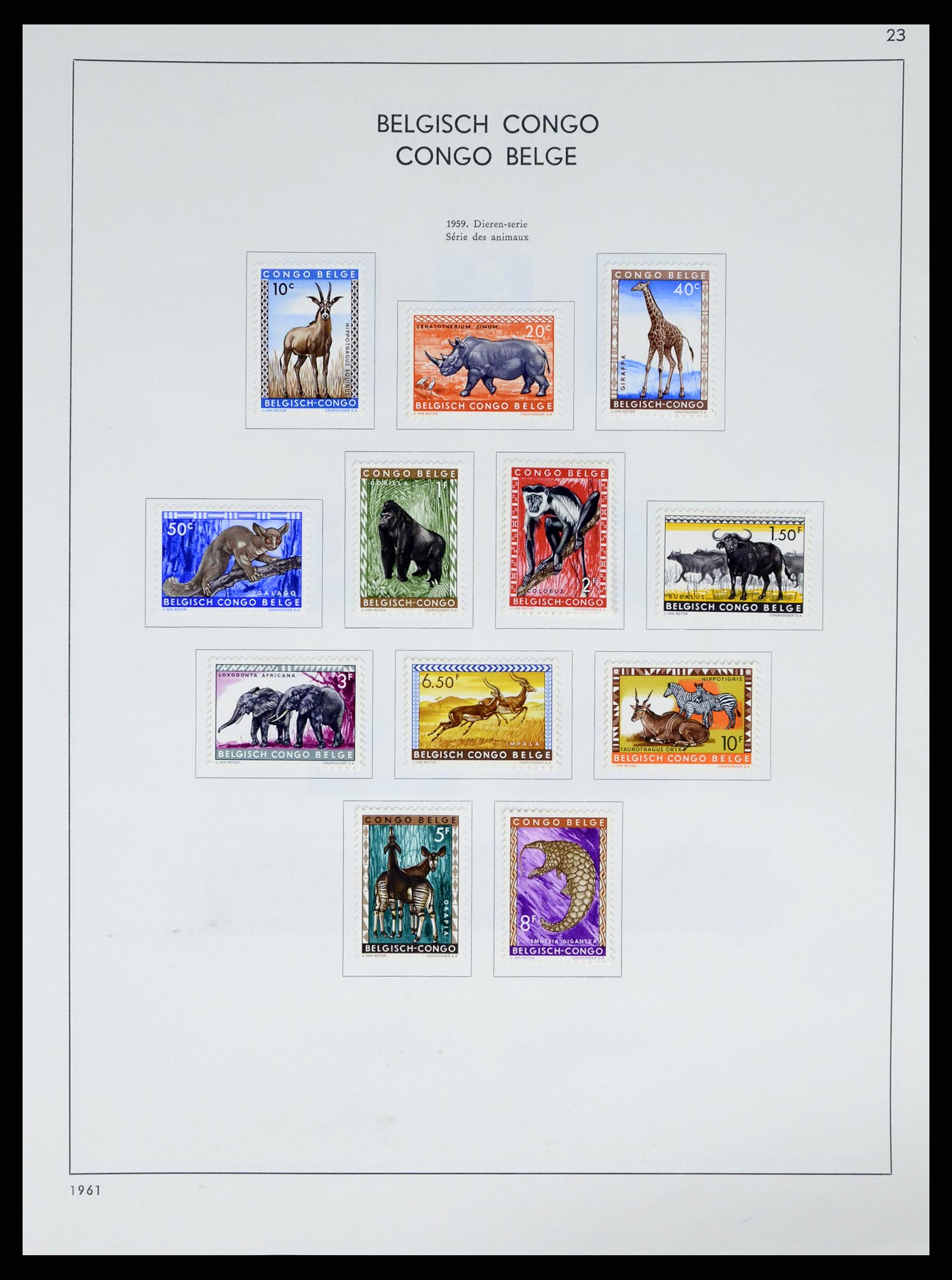 37959 178 - Stamp Collection 37959 Belgium and Belgian Congo 1849-1960.