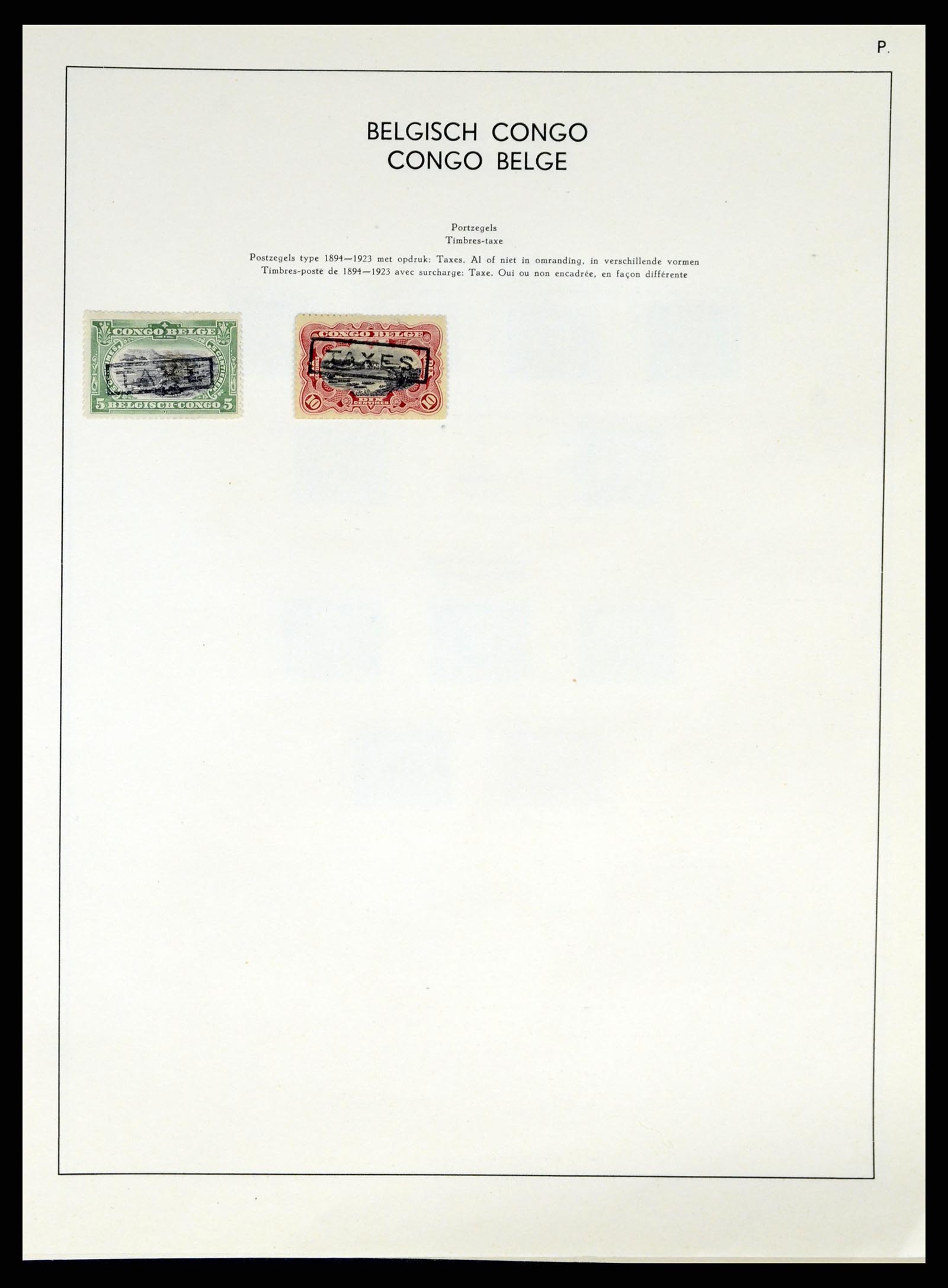 37959 181 - Stamp Collection 37959 Belgium and Belgian Congo 1849-1960.