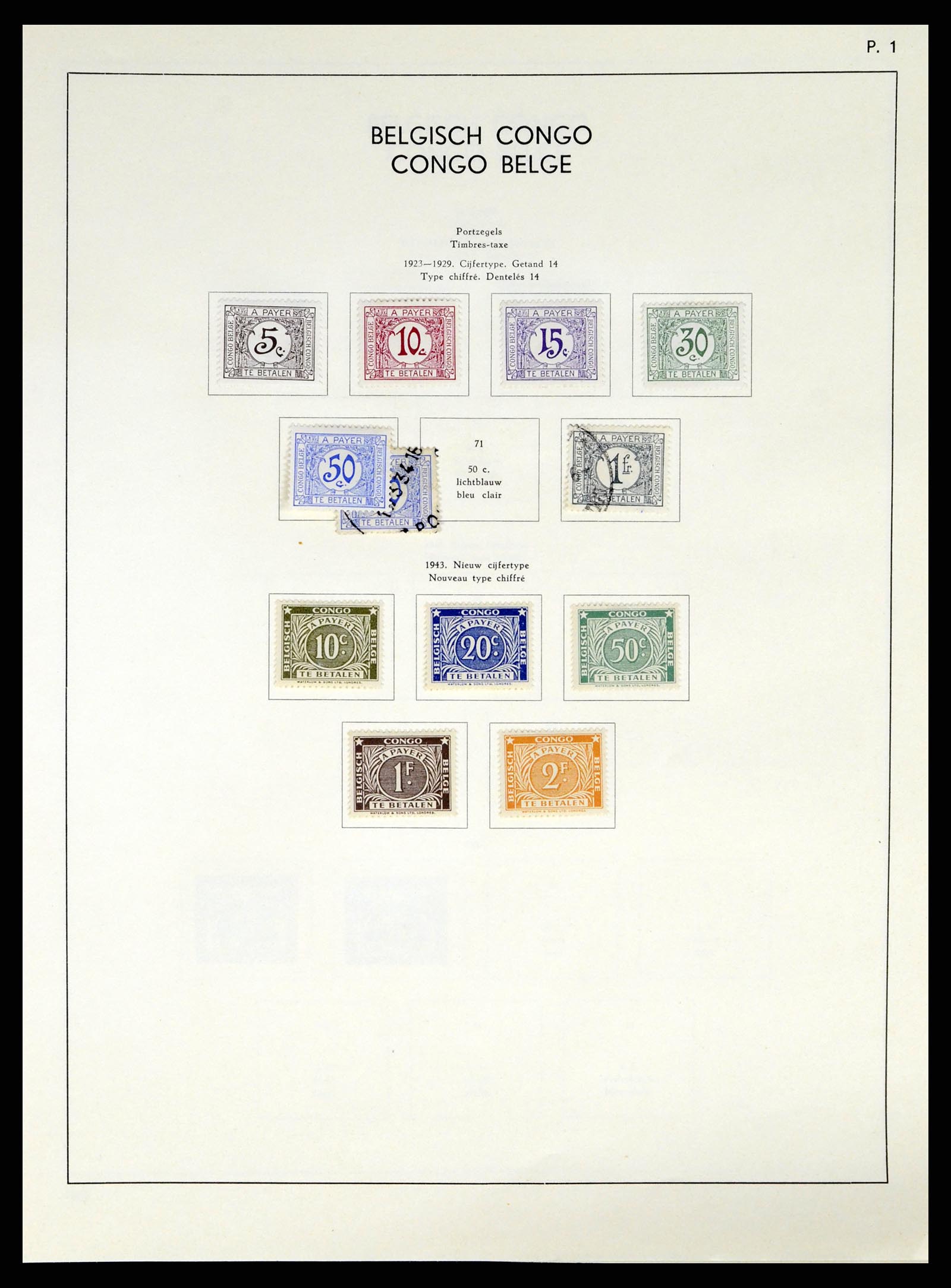 37959 182 - Stamp Collection 37959 Belgium and Belgian Congo 1849-1960.