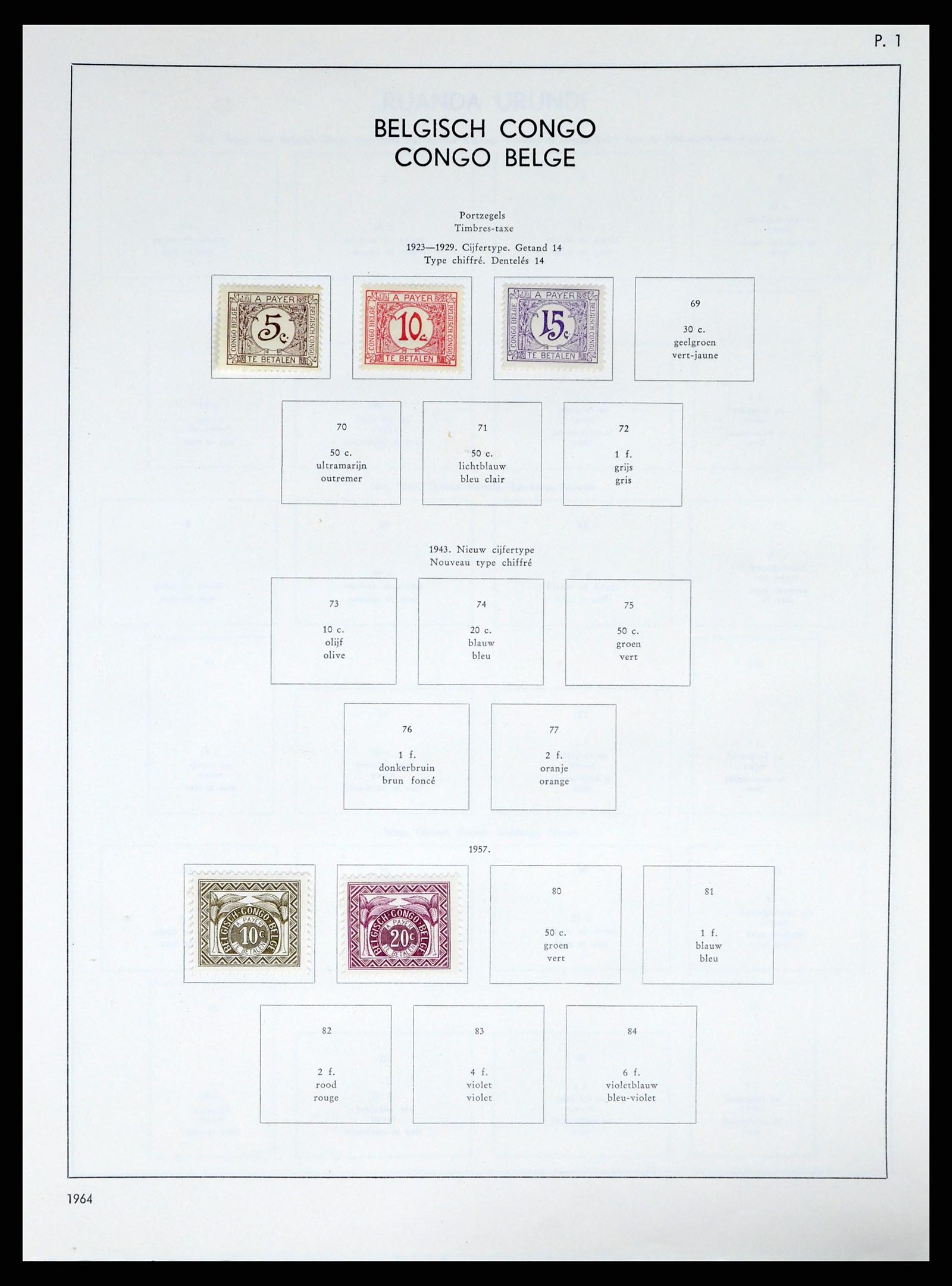37959 183 - Stamp Collection 37959 Belgium and Belgian Congo 1849-1960.