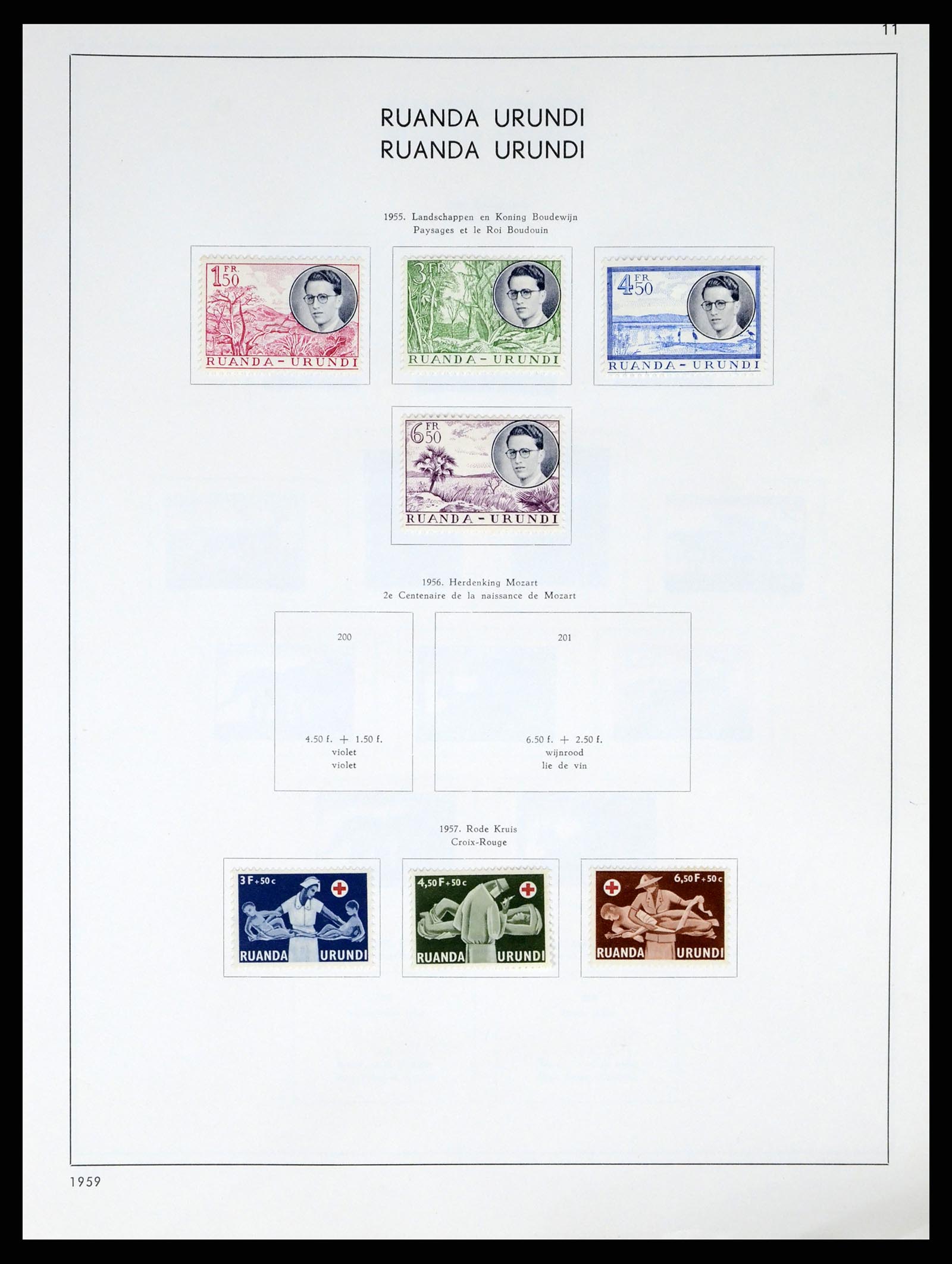 37959 193 - Postzegelverzameling 37959 België en Belgisch Congo 1849-1960.