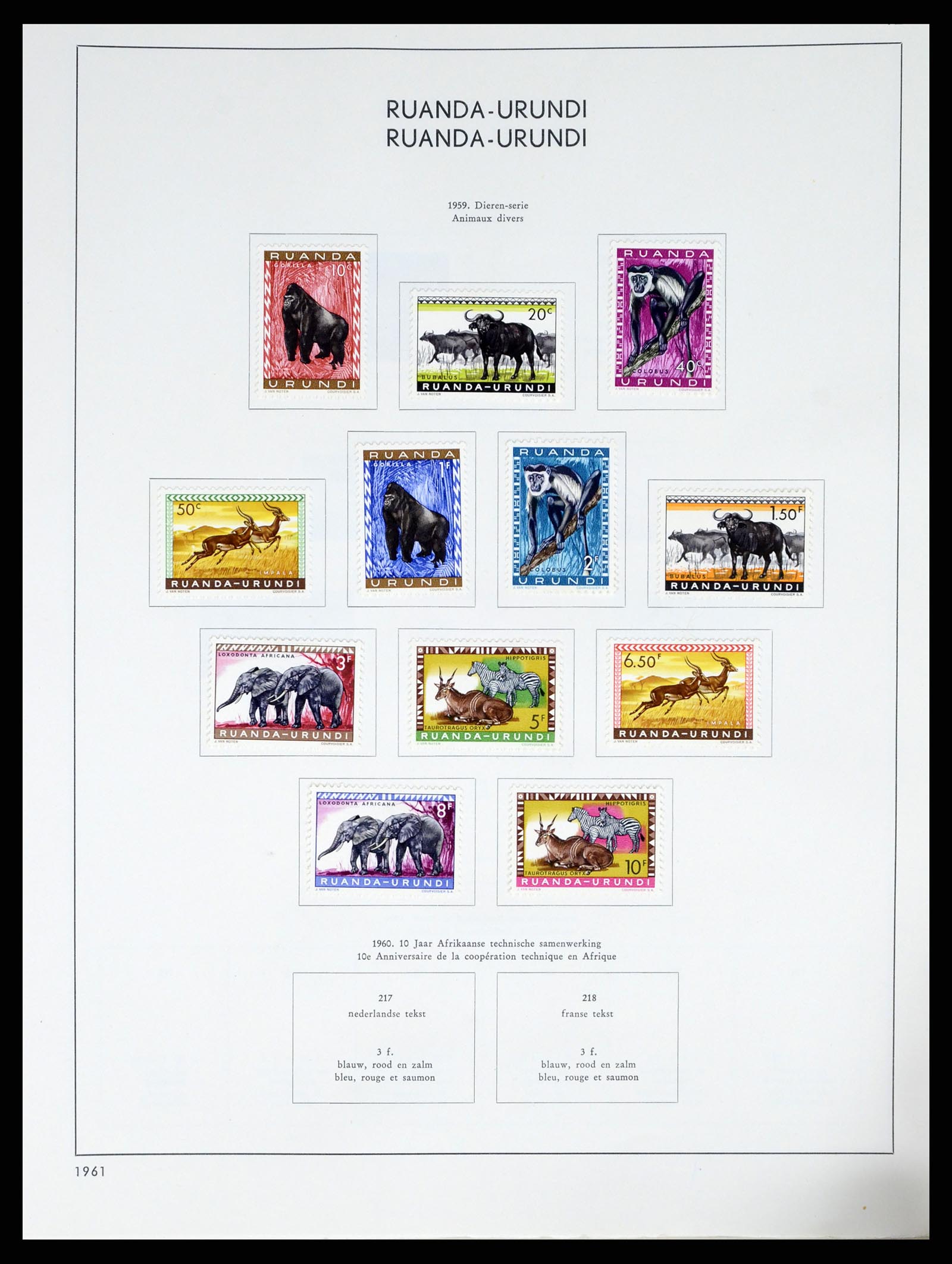 37959 194 - Postzegelverzameling 37959 België en Belgisch Congo 1849-1960.