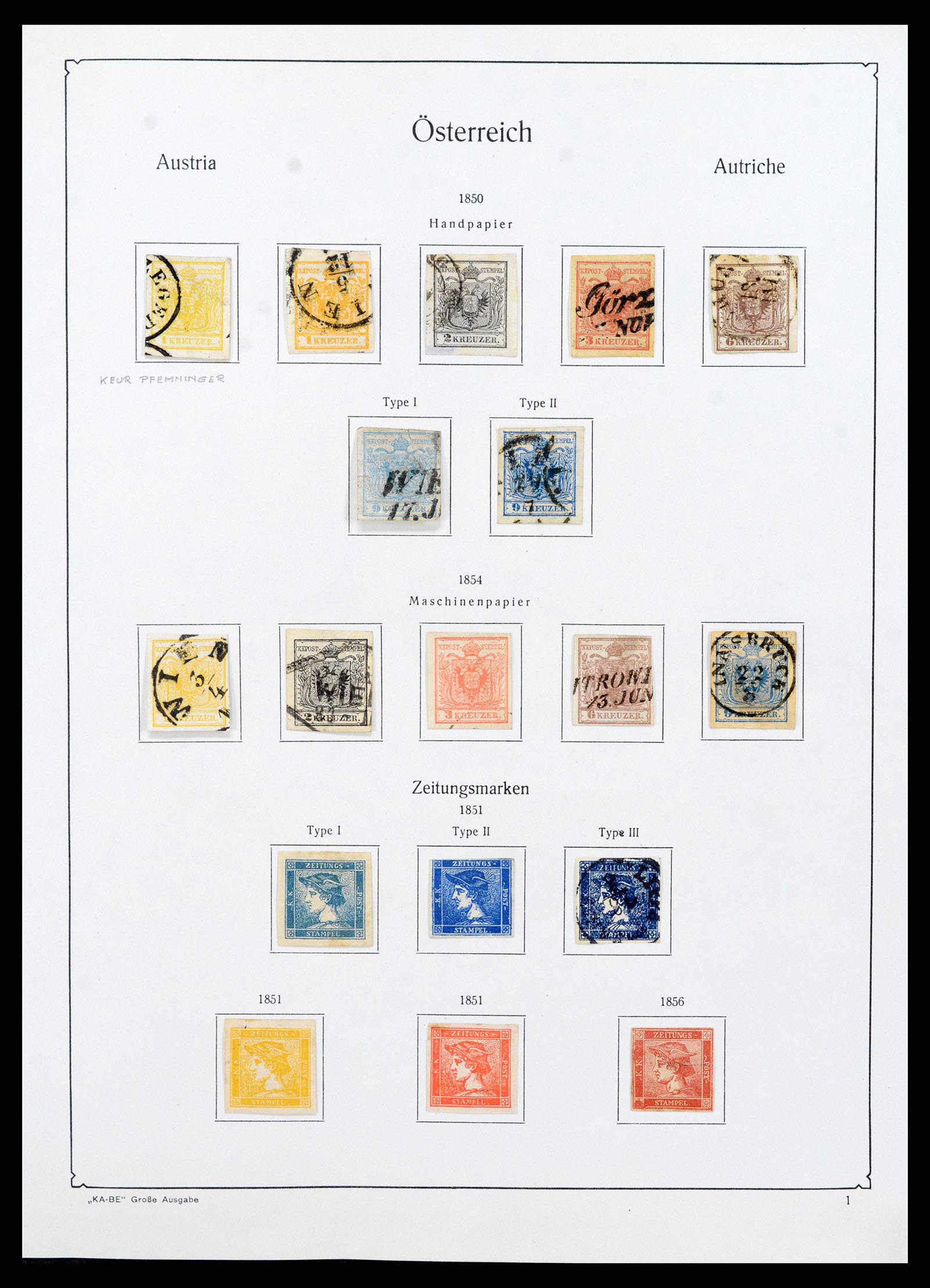 37960 003 - Stamp collection 37960 Austria and territories 1850-1984.