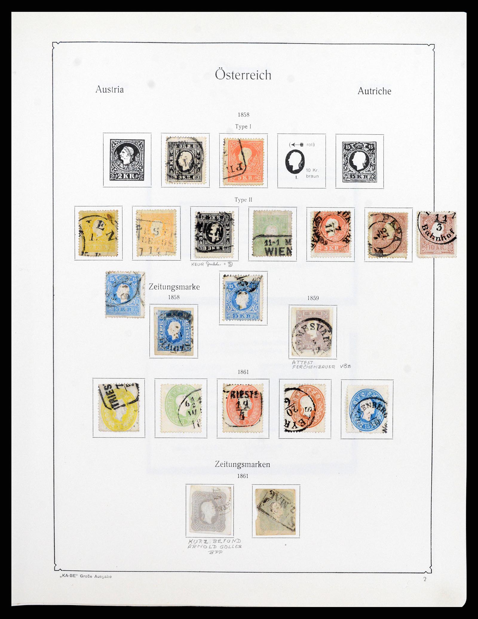 37960 004 - Postzegelverzameling 37960 Oostenrijk en gebieden 1850-1984.
