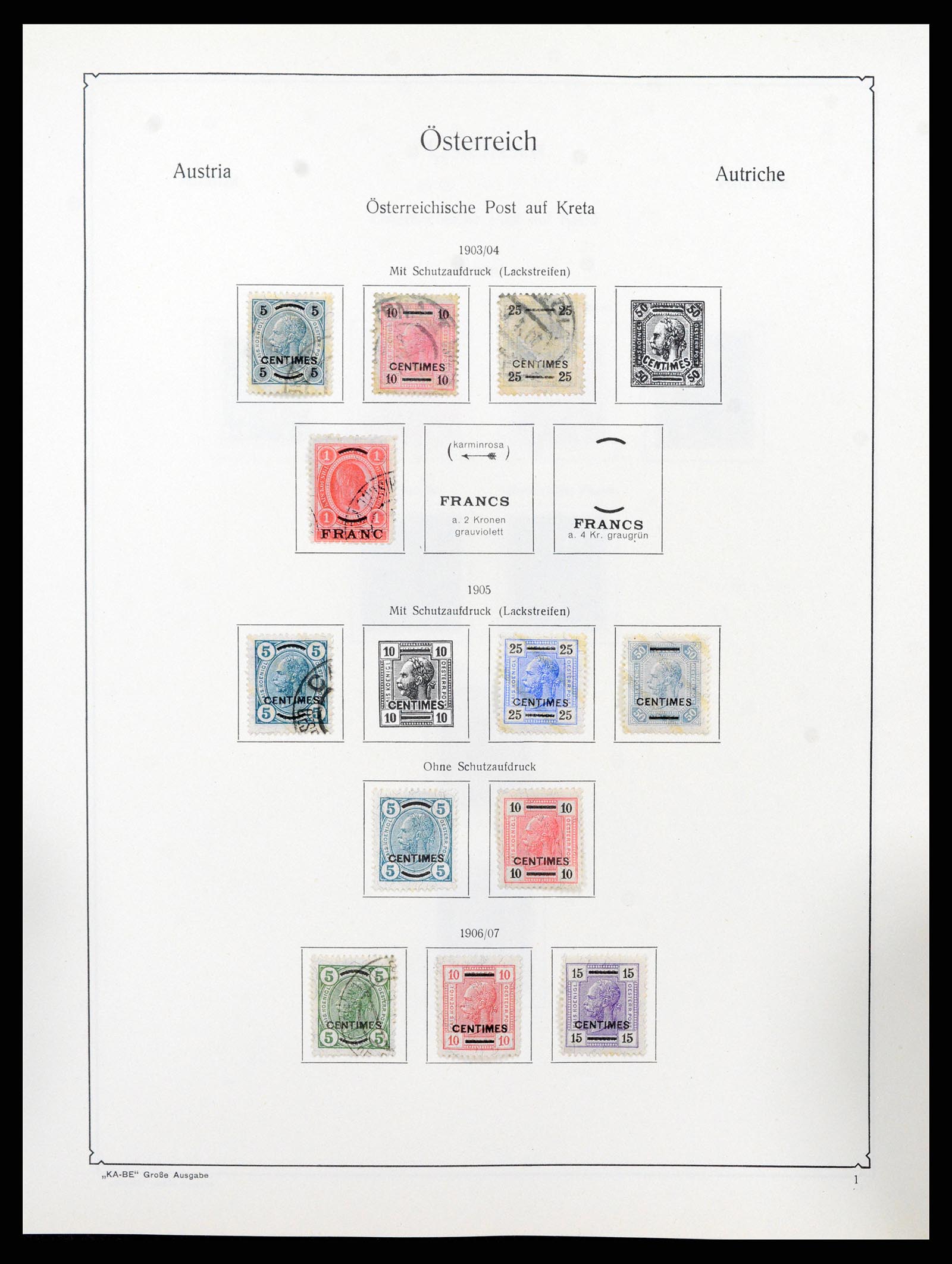 37960 032 - Stamp collection 37960 Austria and territories 1850-1984.
