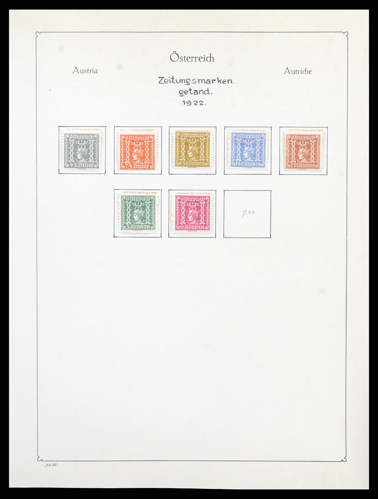 37960 071 - Stamp collection 37960 Austria and territories 1850-1984.