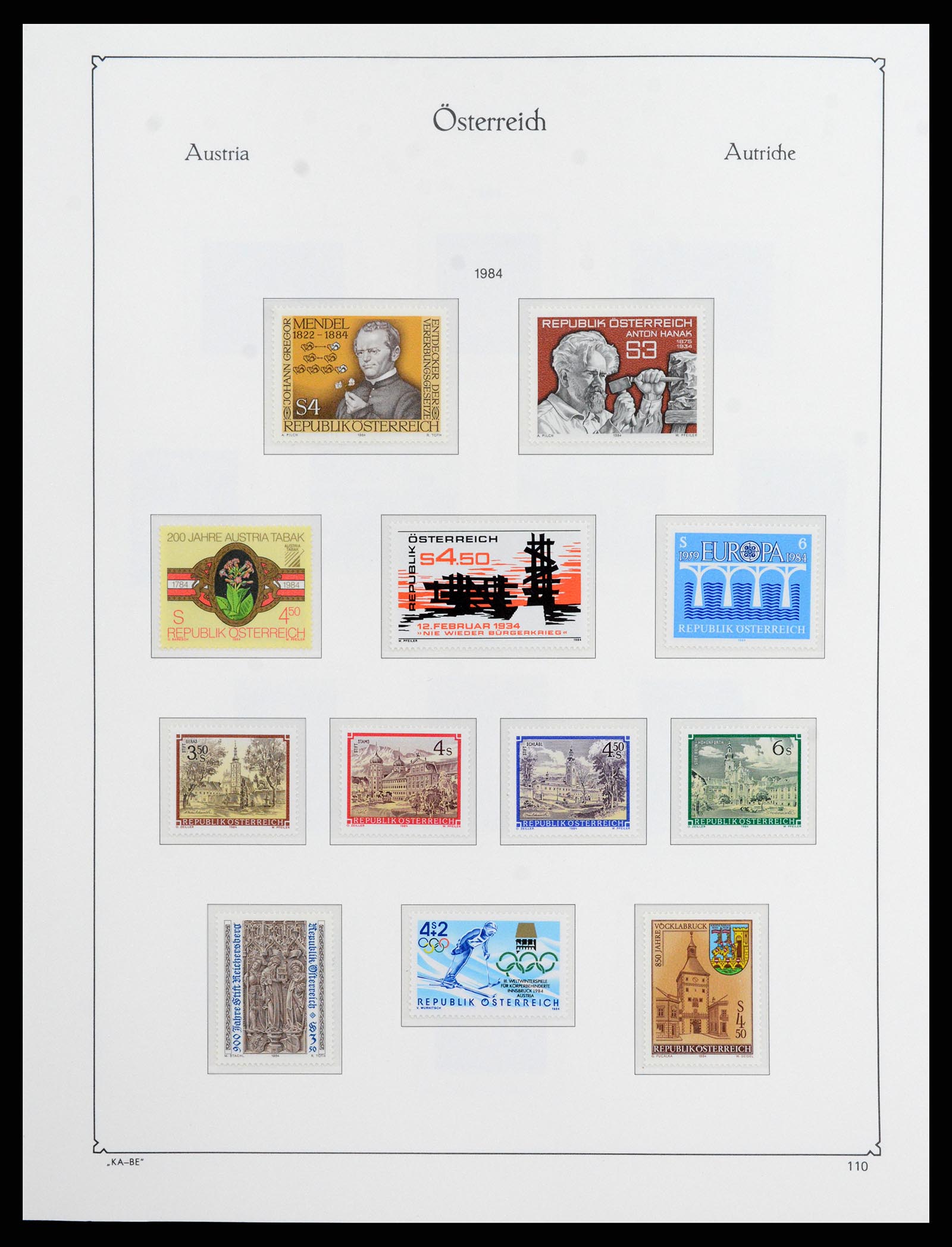 37960 212 - Stamp collection 37960 Austria and territories 1850-1984.