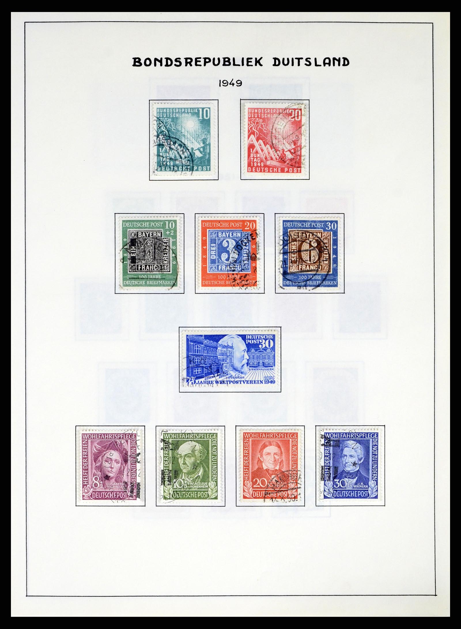 37963 001 - Postzegelverzameling 37963 Bundespost 1949-1995.