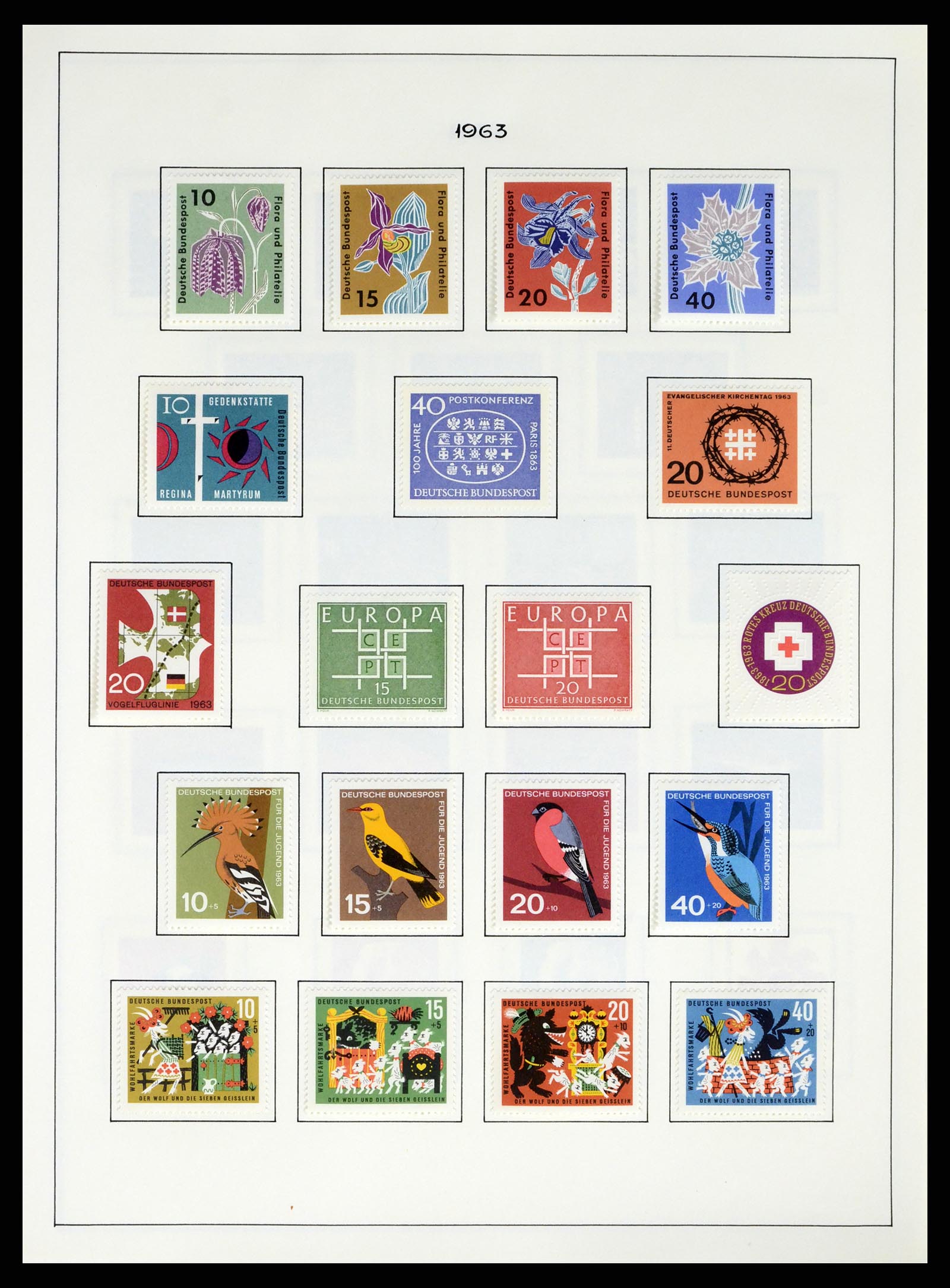 37963 023 - Postzegelverzameling 37963 Bundespost 1949-1995.