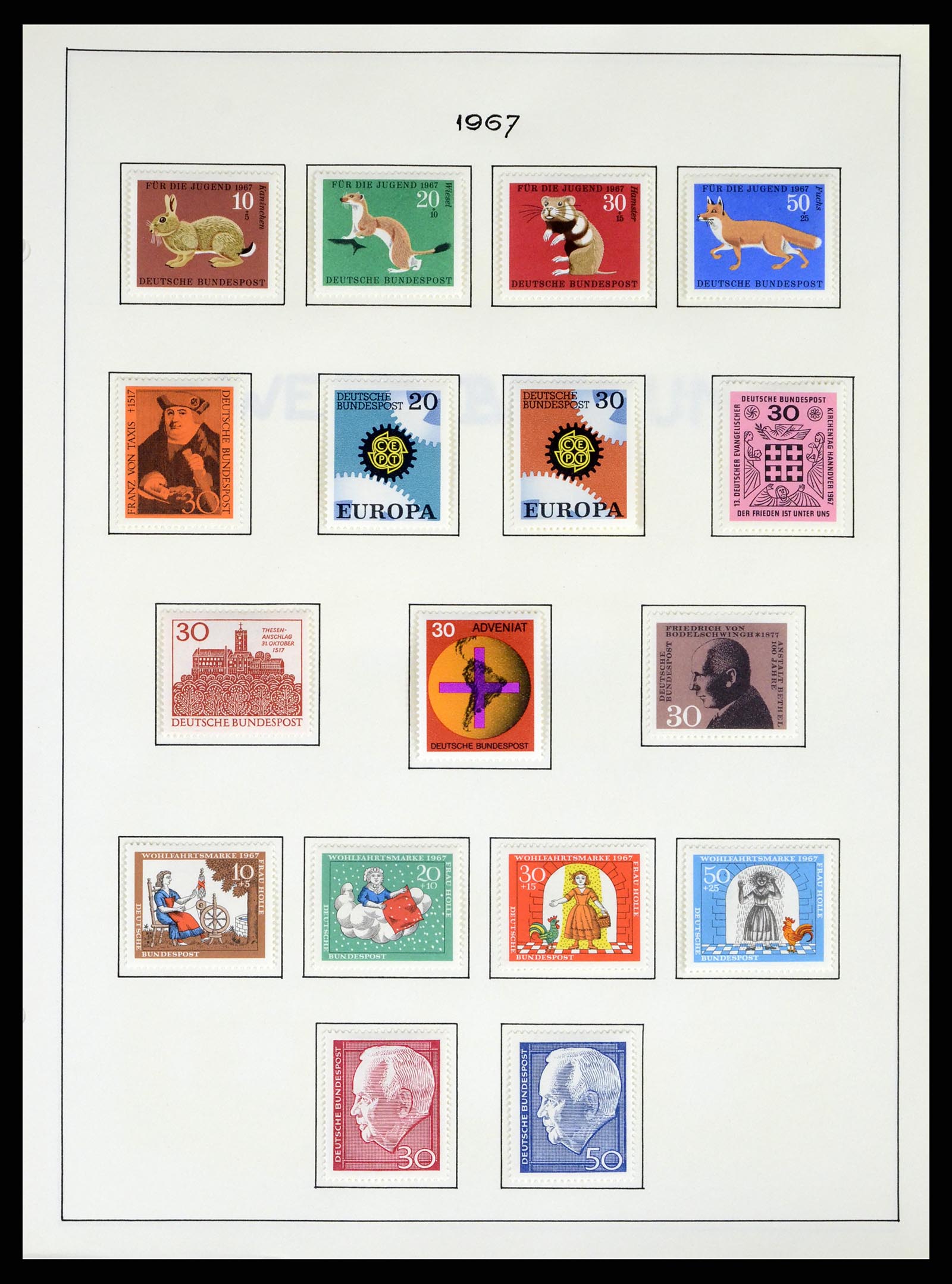 37963 031 - Postzegelverzameling 37963 Bundespost 1949-1995.