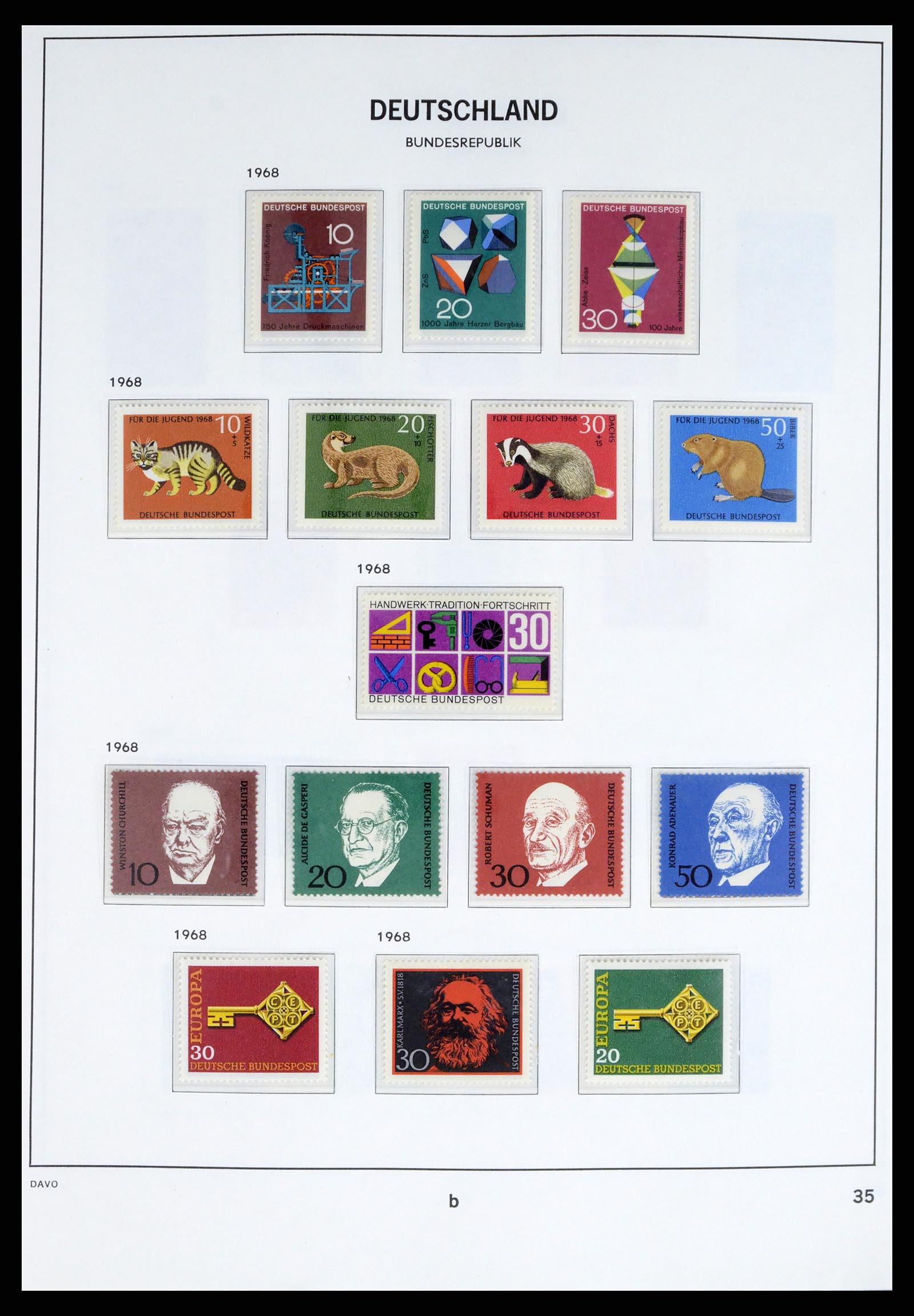 37963 032 - Postzegelverzameling 37963 Bundespost 1949-1995.