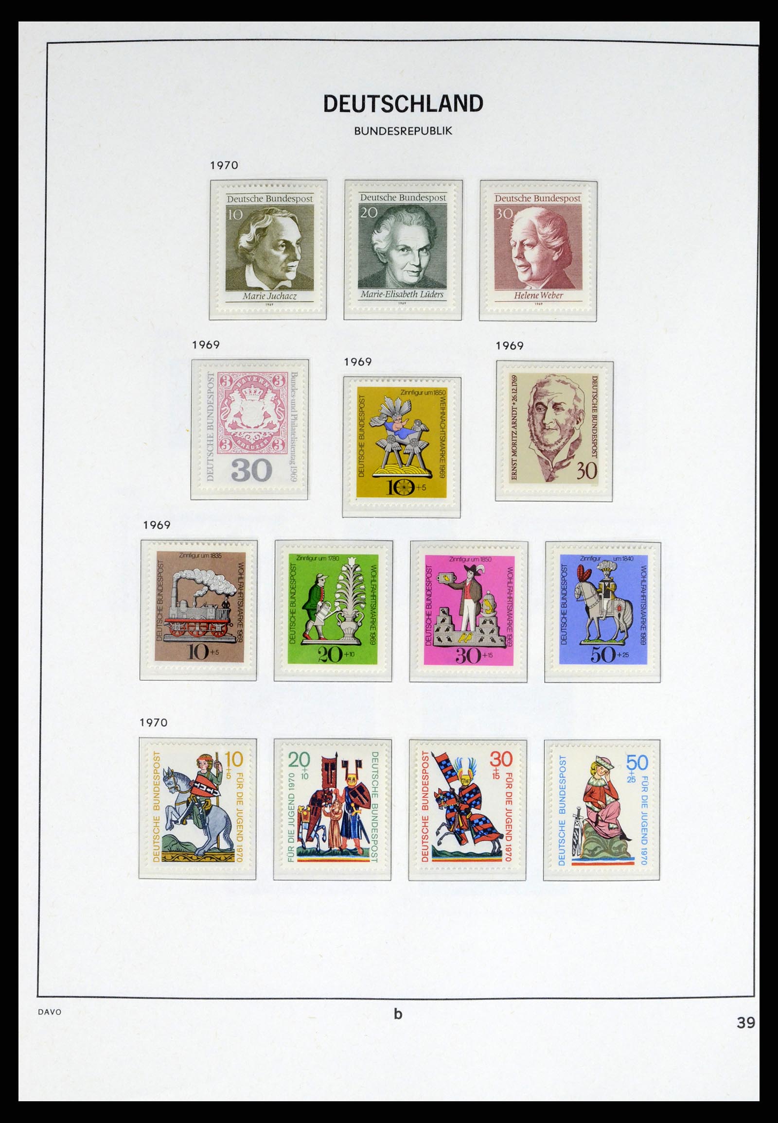 37963 036 - Postzegelverzameling 37963 Bundespost 1949-1995.