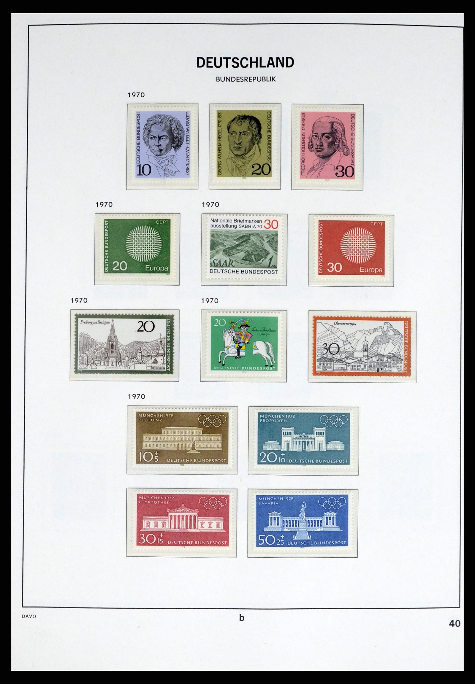 37963 037 - Postzegelverzameling 37963 Bundespost 1949-1995.