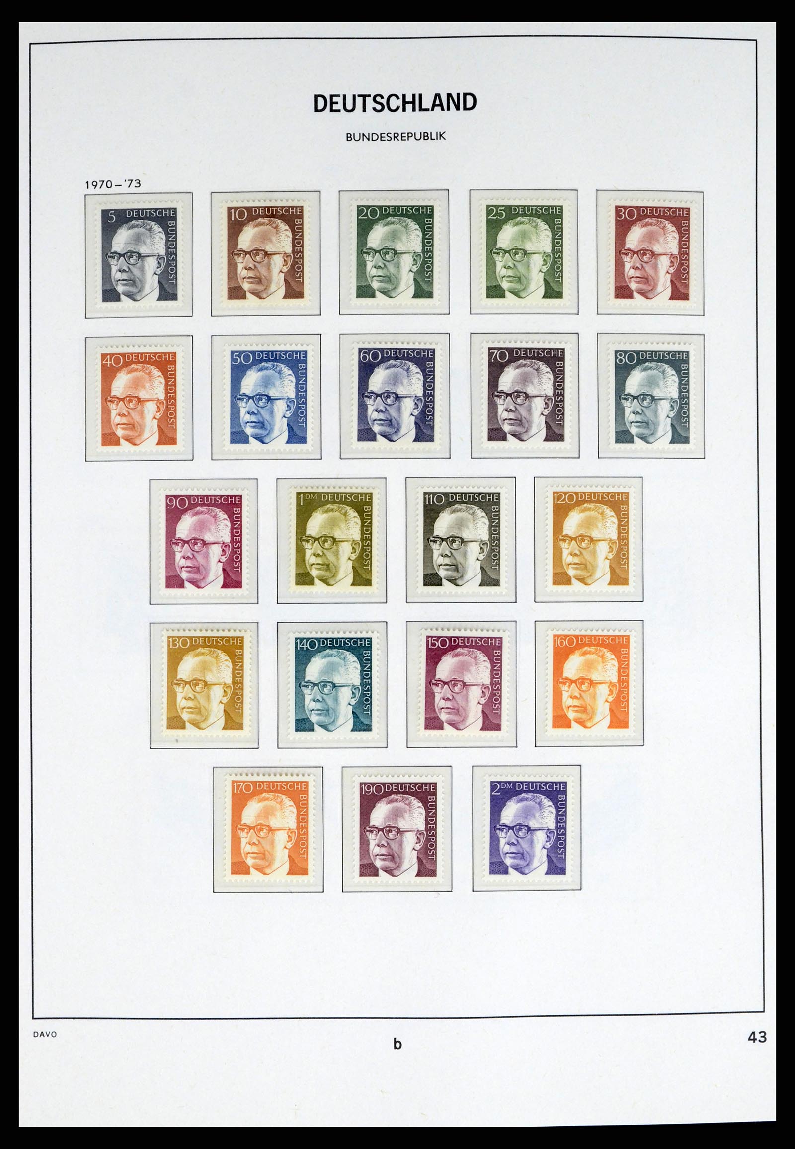 37963 040 - Postzegelverzameling 37963 Bundespost 1949-1995.