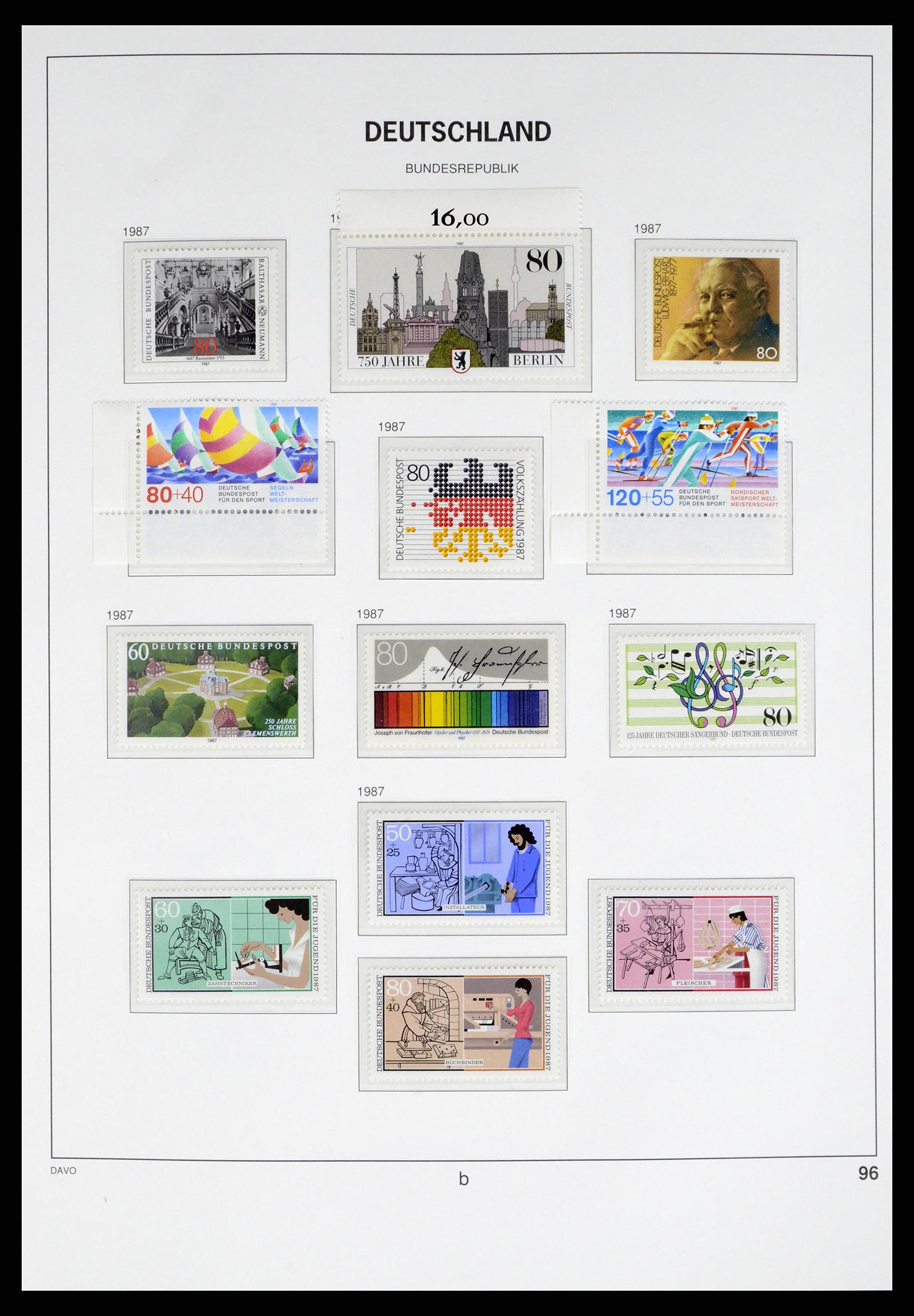 37963 094 - Stamp Collection 37963 Bundespost 1949-1995.
