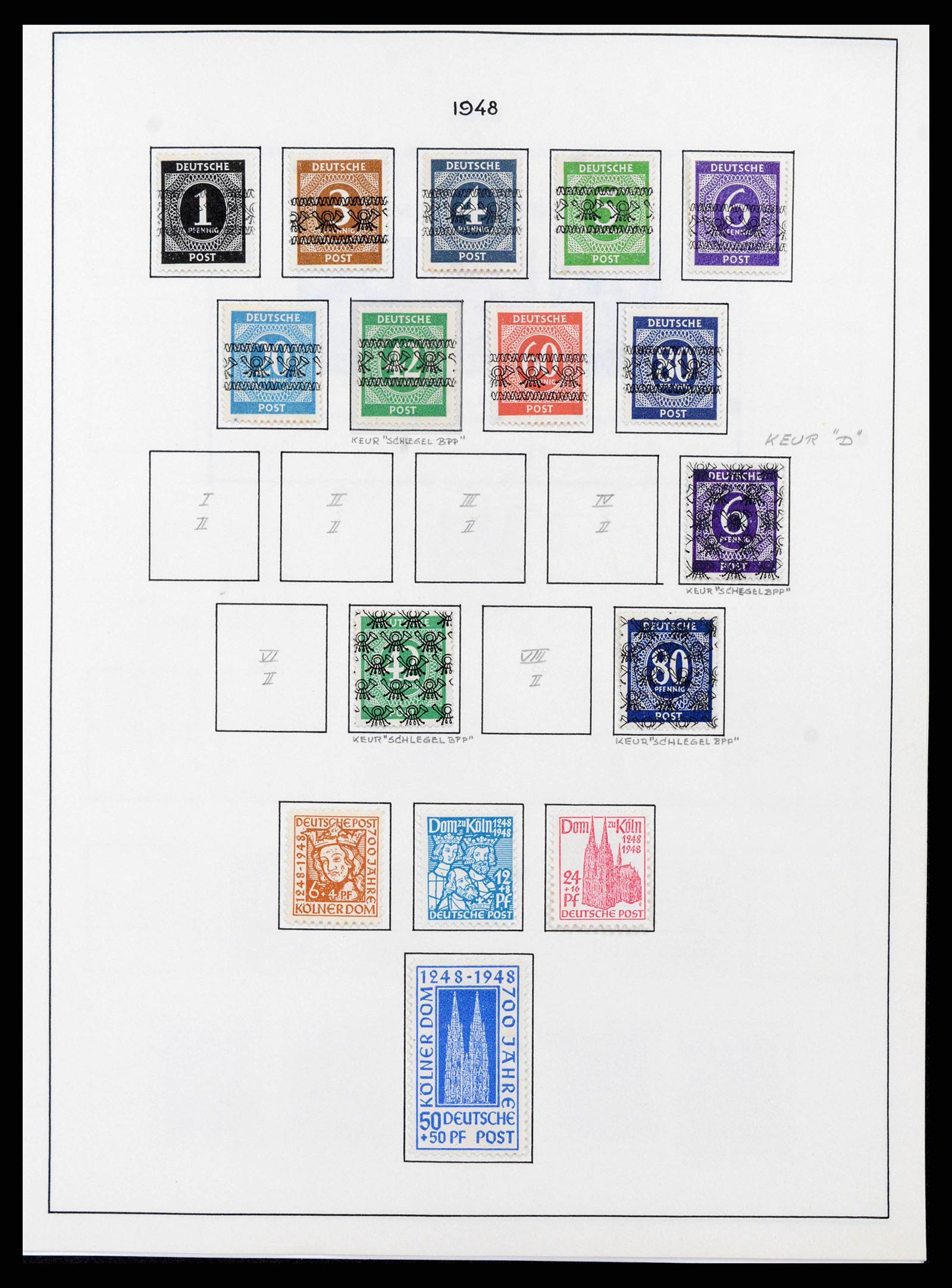 37964 0002 - Stamp collection 37964 German Zones 1945-1949.