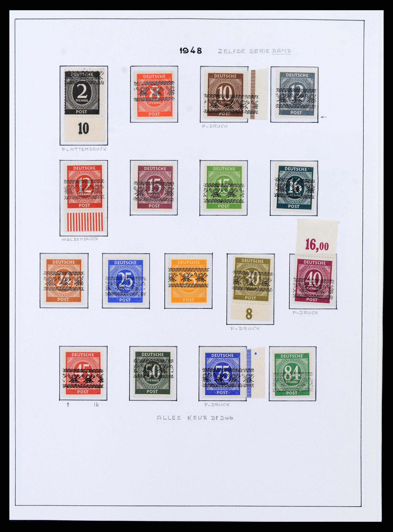 37964 0005 - Stamp collection 37964 German Zones 1945-1949.